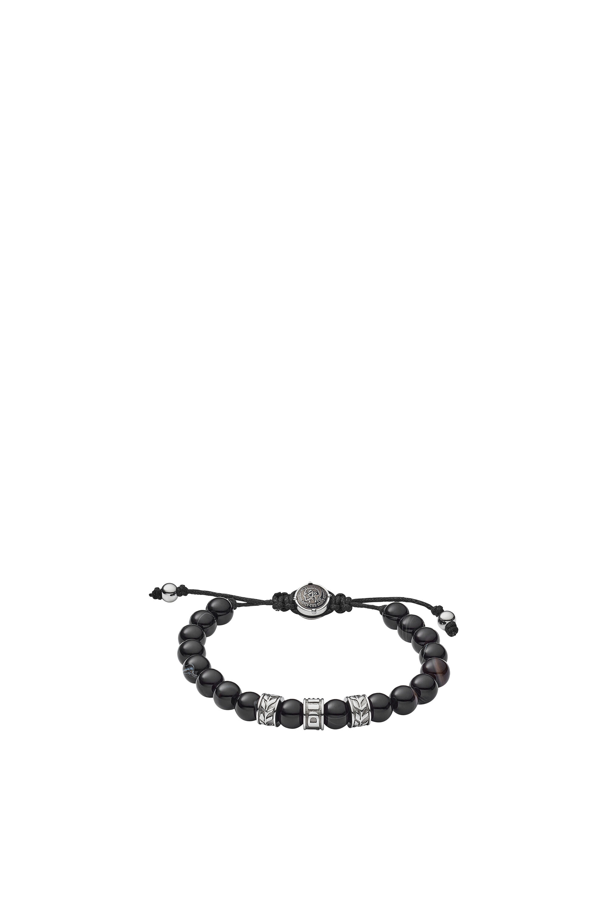 Diesel - DX1101, Pulsera con cuentas Hombre in Negro - 1