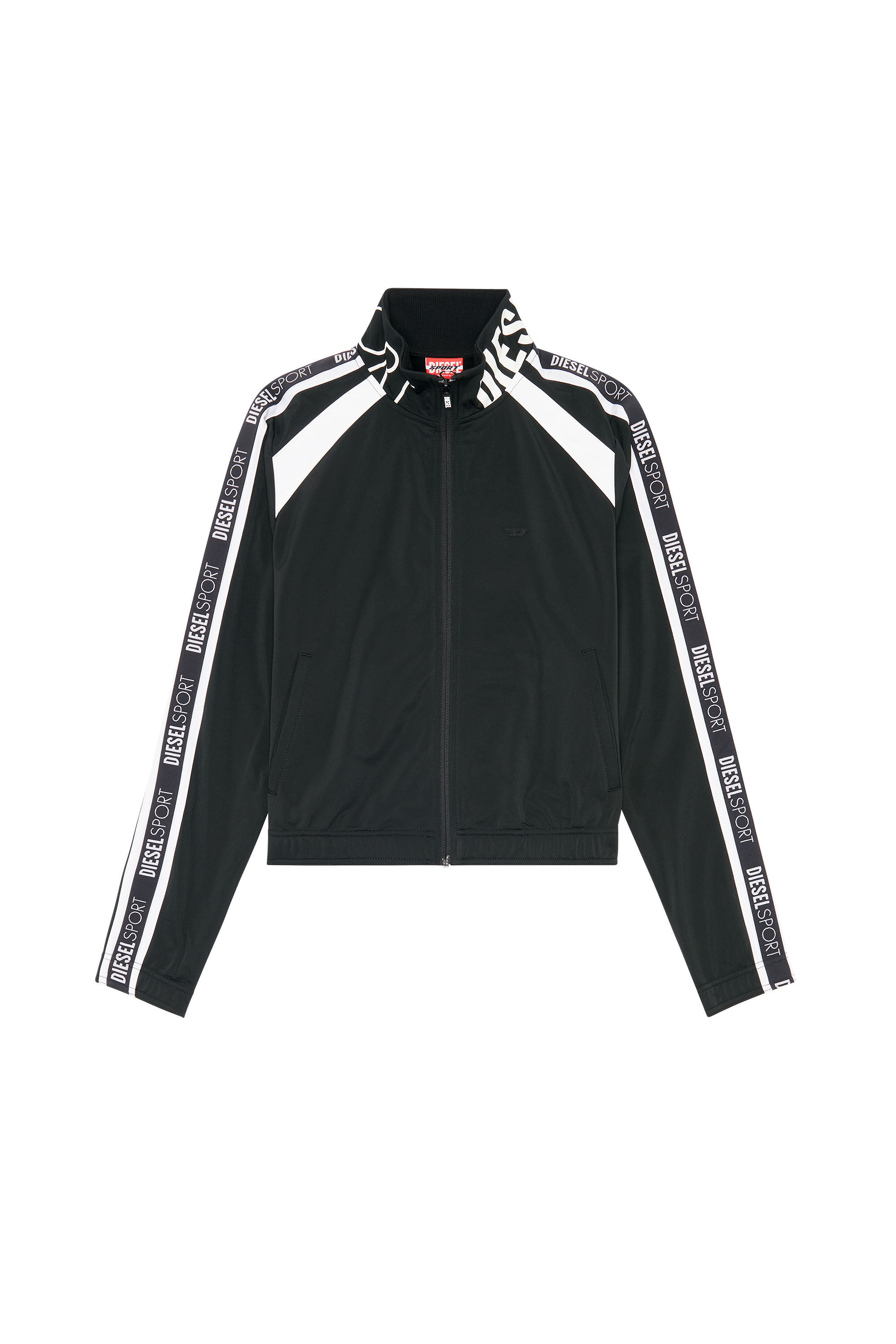 AWST-EMERA-HT36 Woman: Track jacket with logo bands | Diesel