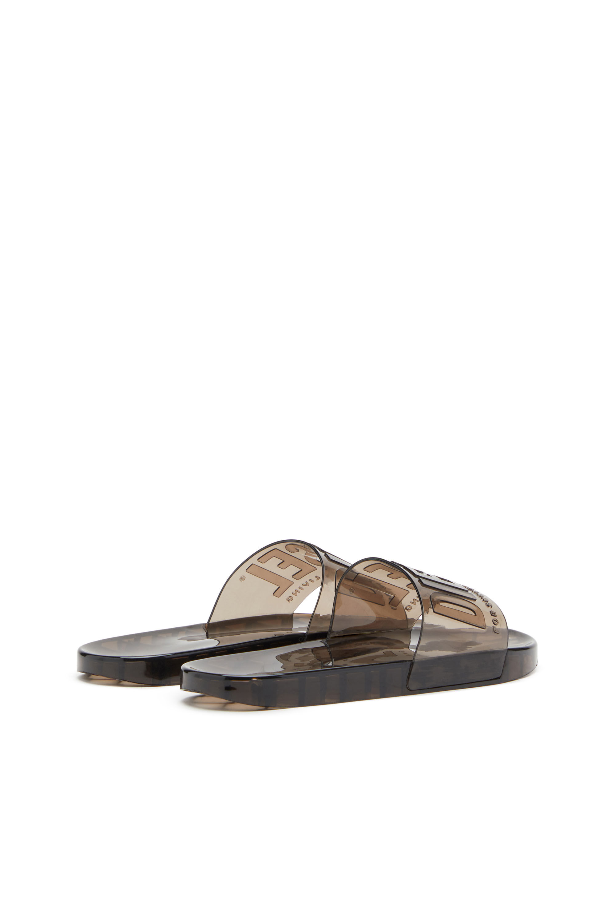 SA-KARAIBI GL X Woman: Pool slides in clear PVC | Diesel