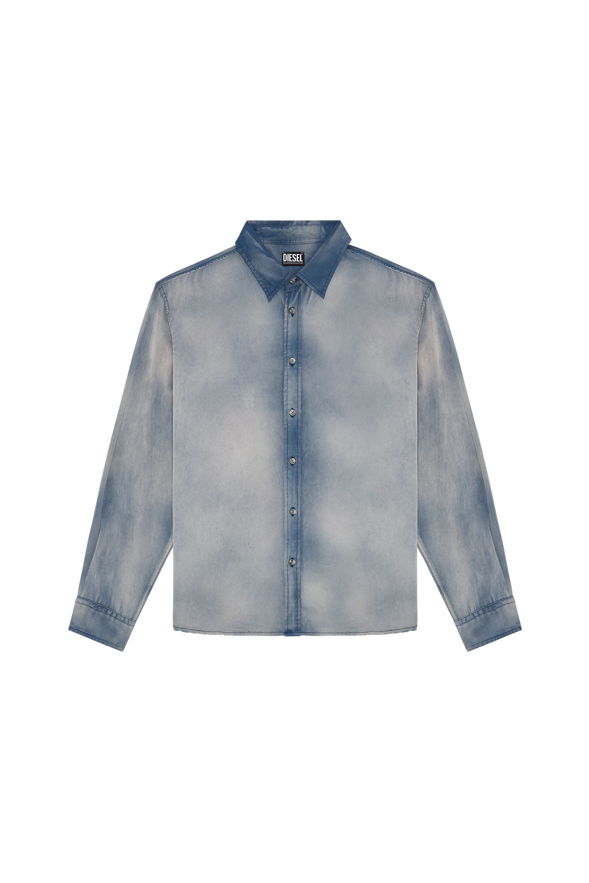 S-UMBE-TREAT Man: Shirt in treated Tencel twill | Diesel