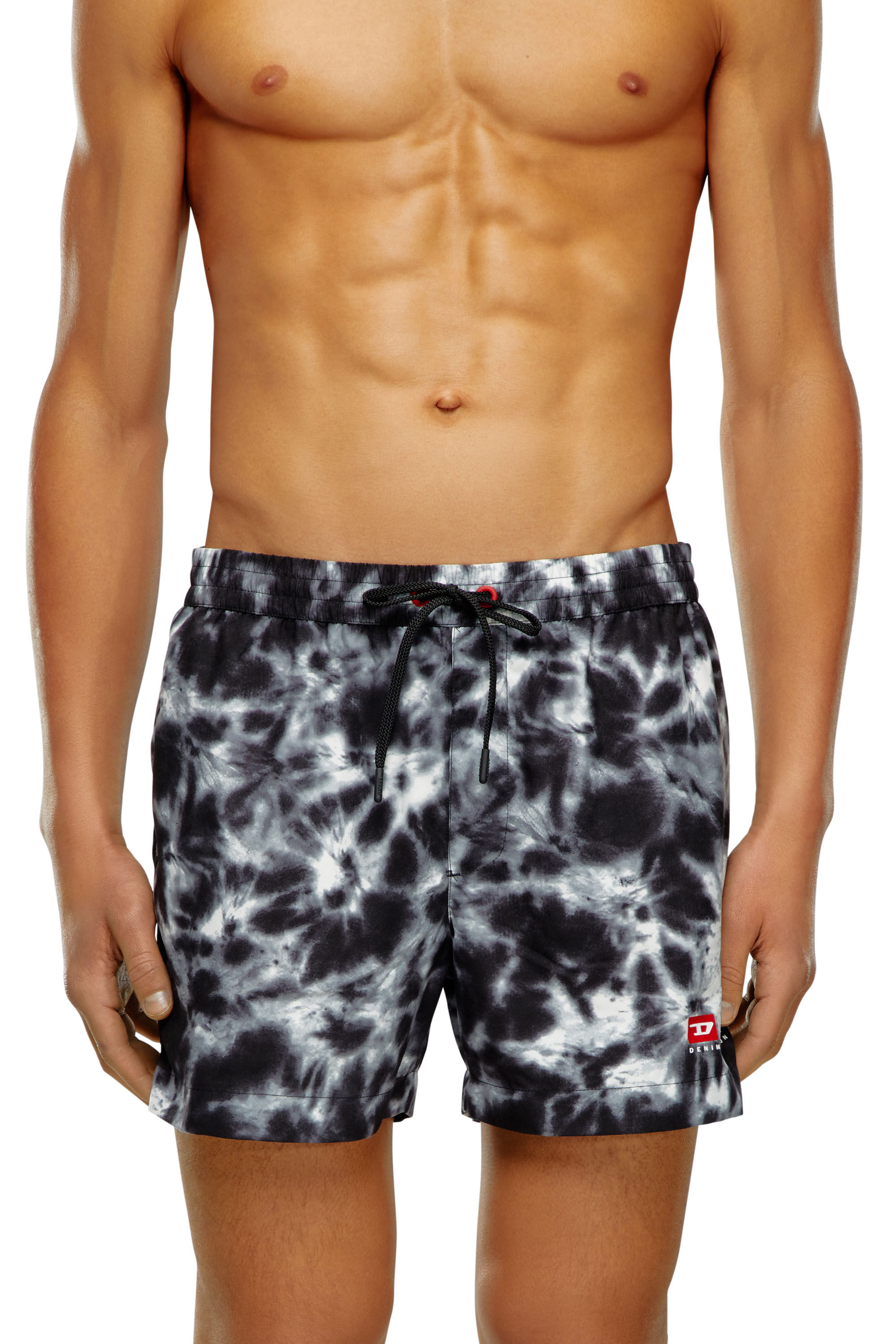 【18％OFF】 swim Mid-length Men's shorts Diesel | Black | print tie-dye with Dining Table