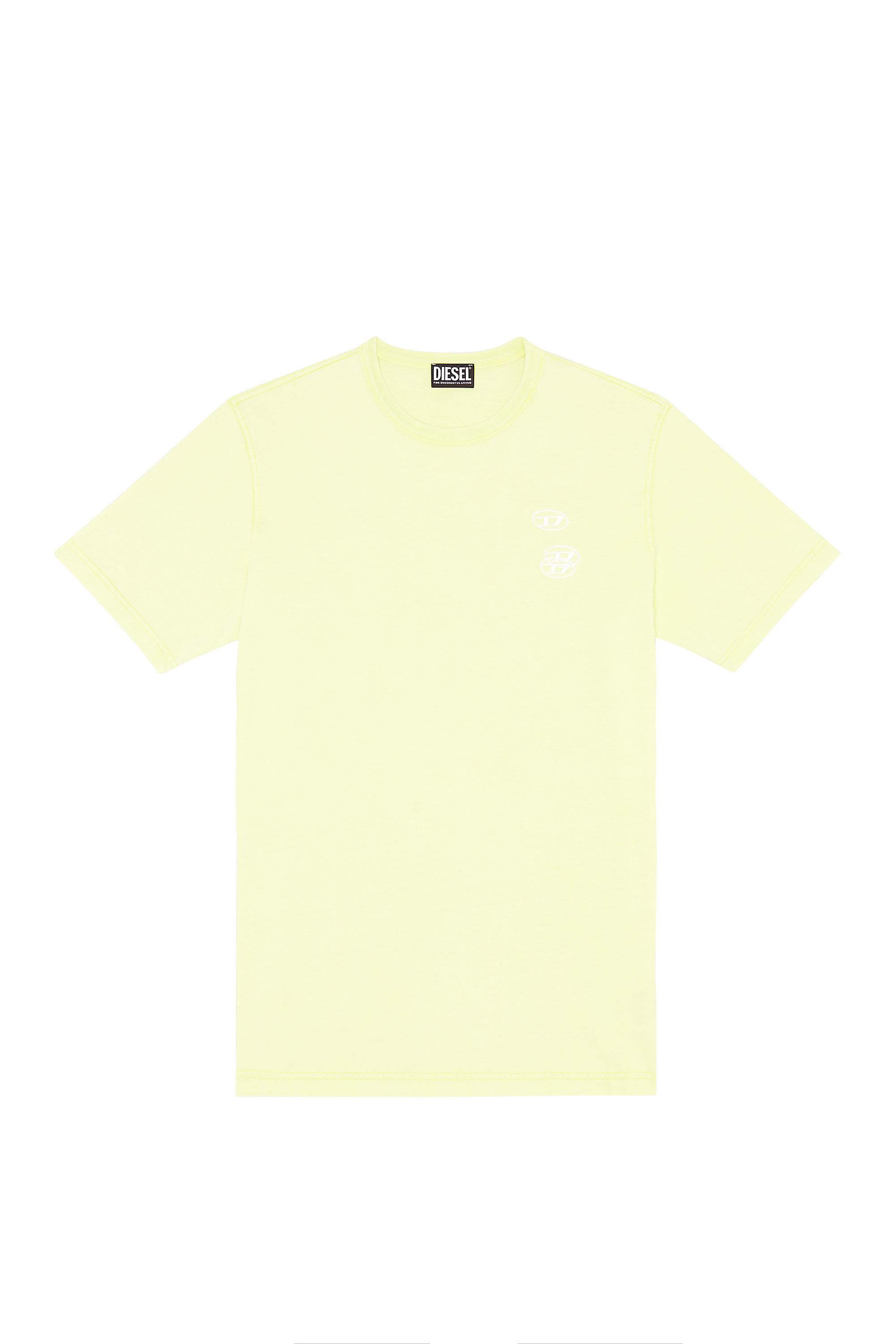 T-JUST-G14 Man: Faded T-shirt with triple logo embroidery