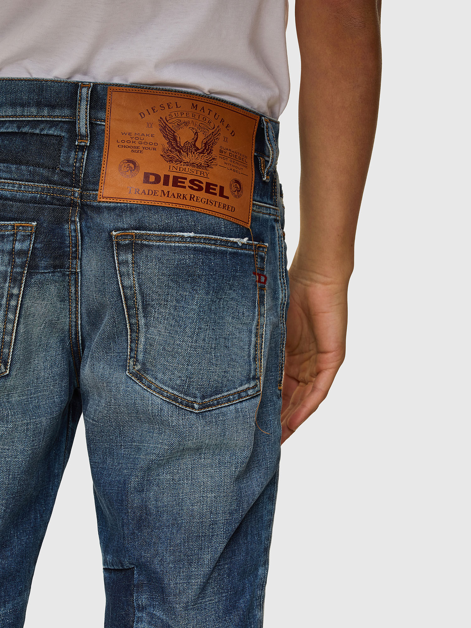 Diesel - D-Fining Jeans 009SV, Medium Blue - Image 5