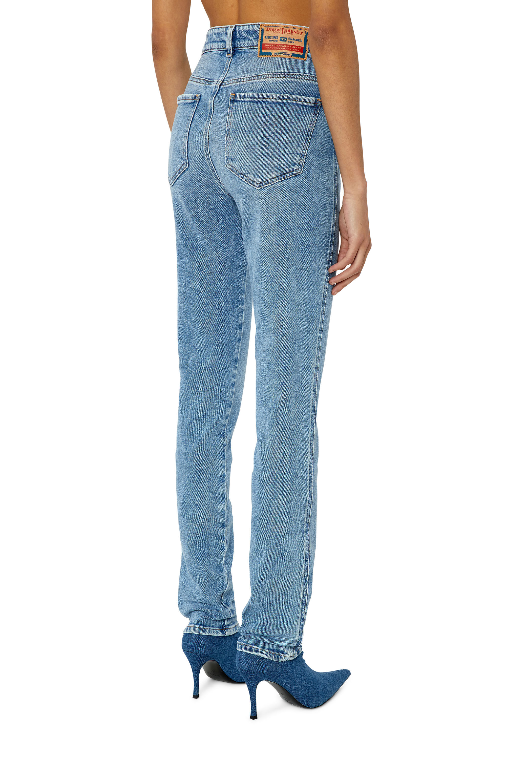 1994 Woman: high waist straight Light blue Jeans | Diesel