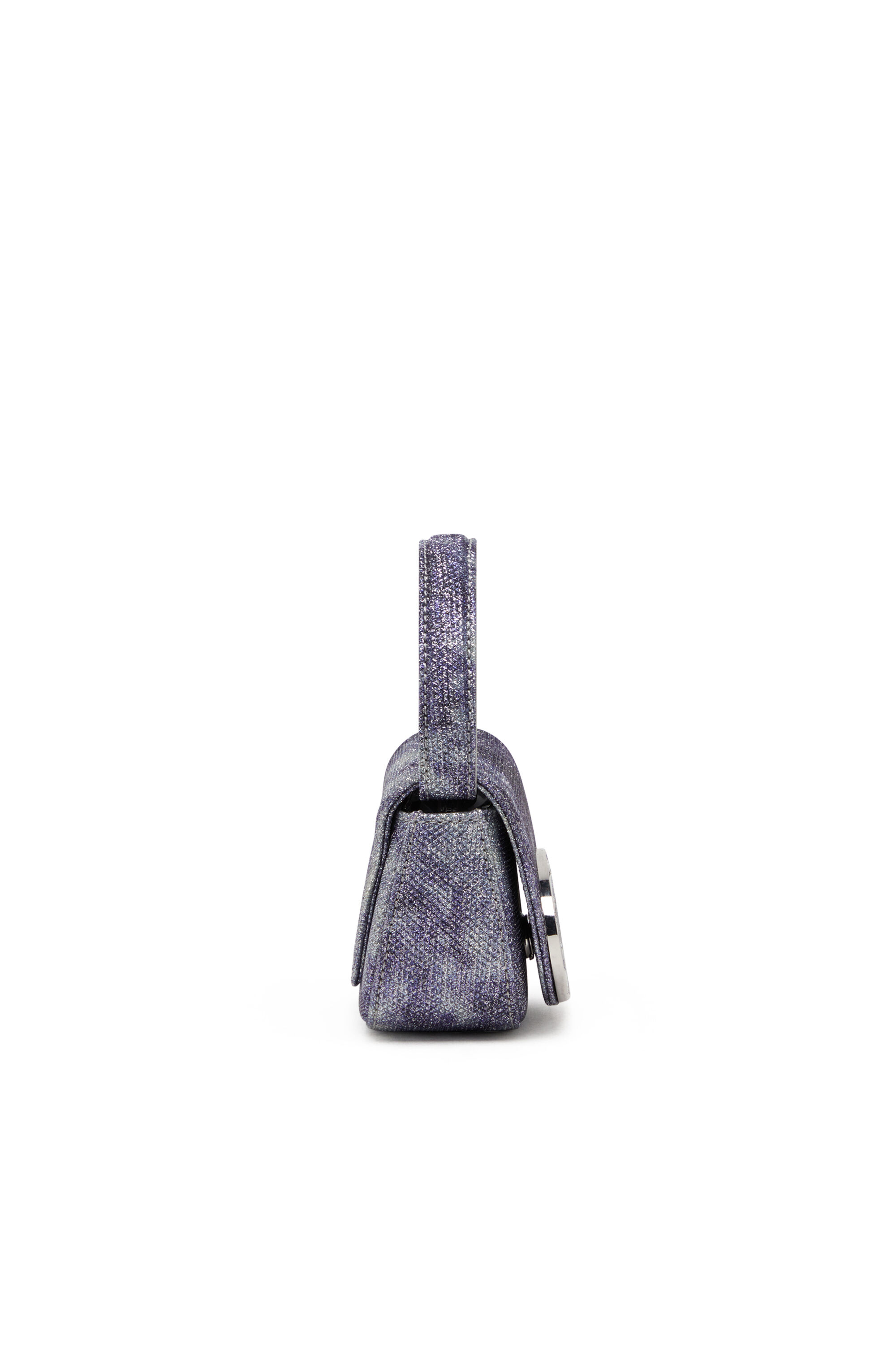 Women's 1DR Xs-Iconic mini bag in shimmer fabric | Blue | Diesel
