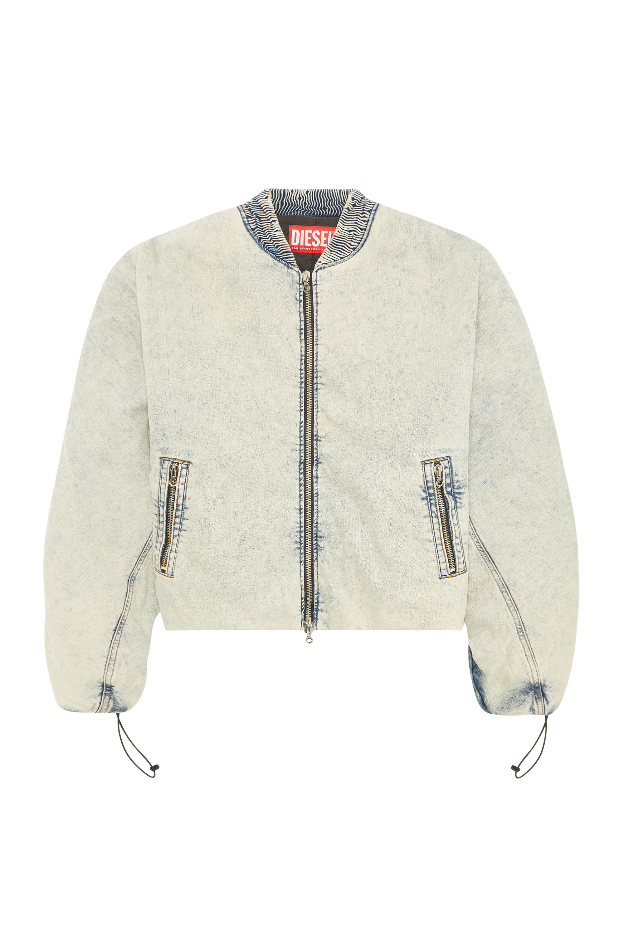 D BRESSY Man Padded denim bomber jacket Diesel