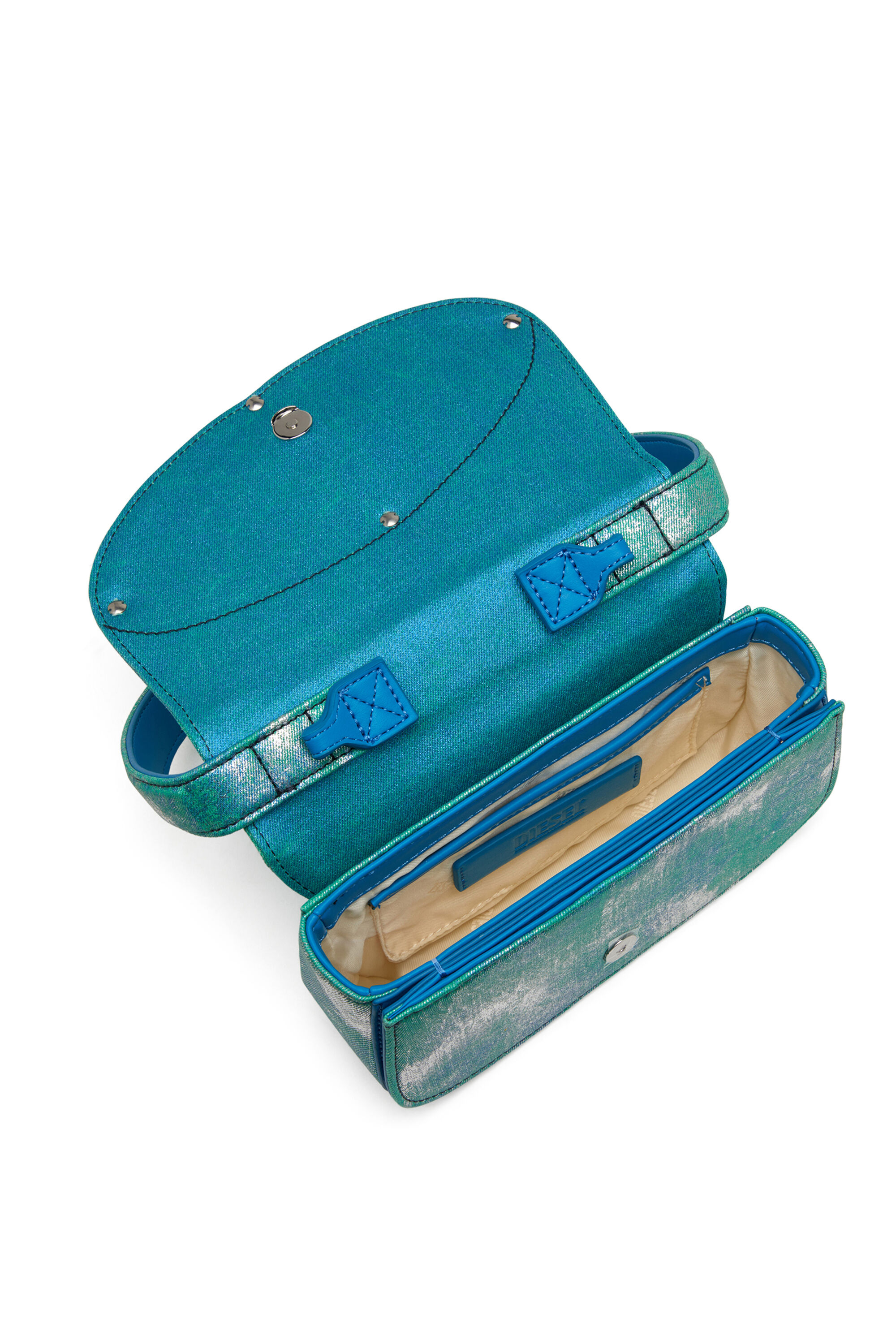 Diesel - 1DR, 1DR-Bolso de hombro icónico en denim de color pop Mujer in Multicolor - 2