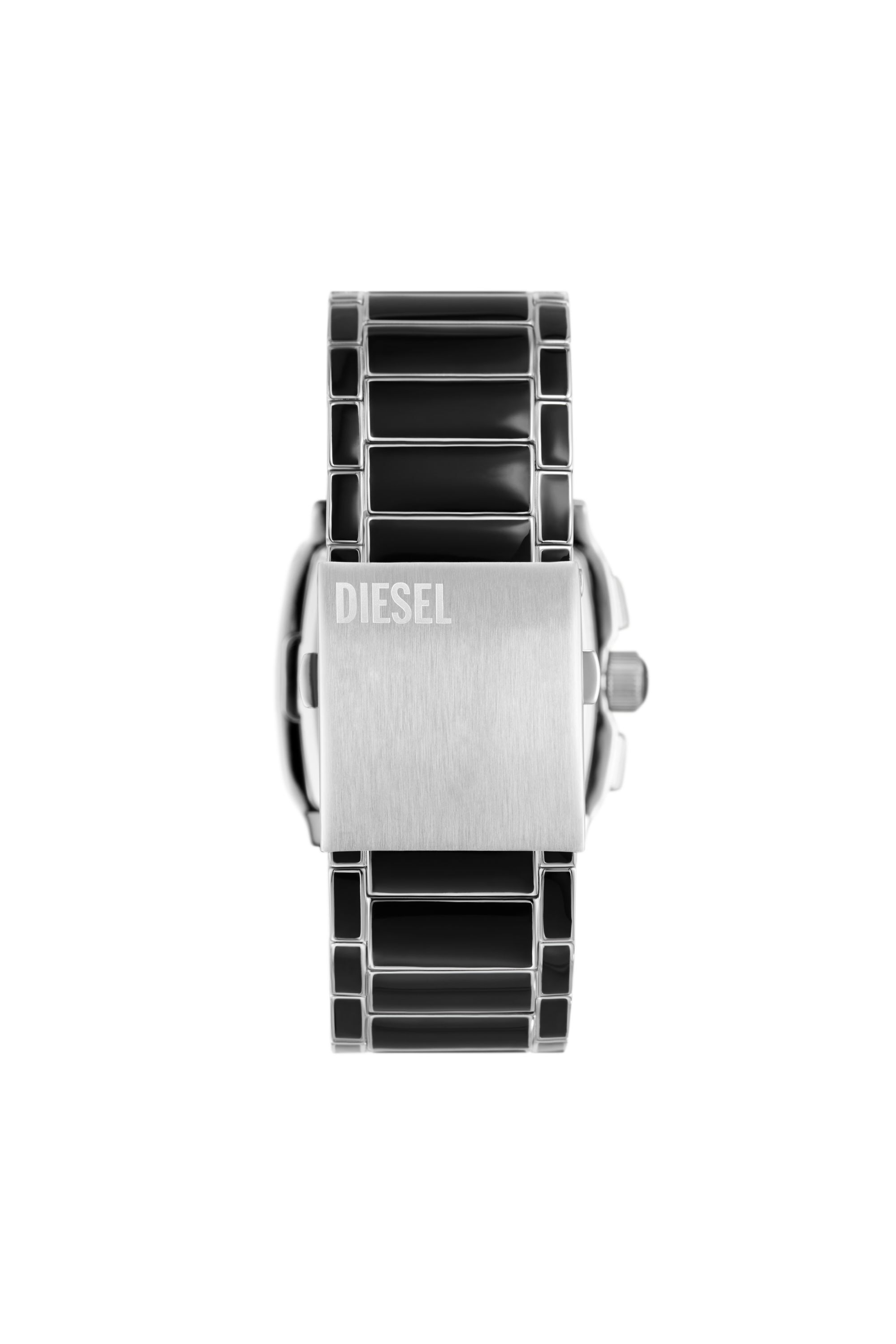 Men's Cliffhanger black enamel and stainless steel watch | Black | Diesel
