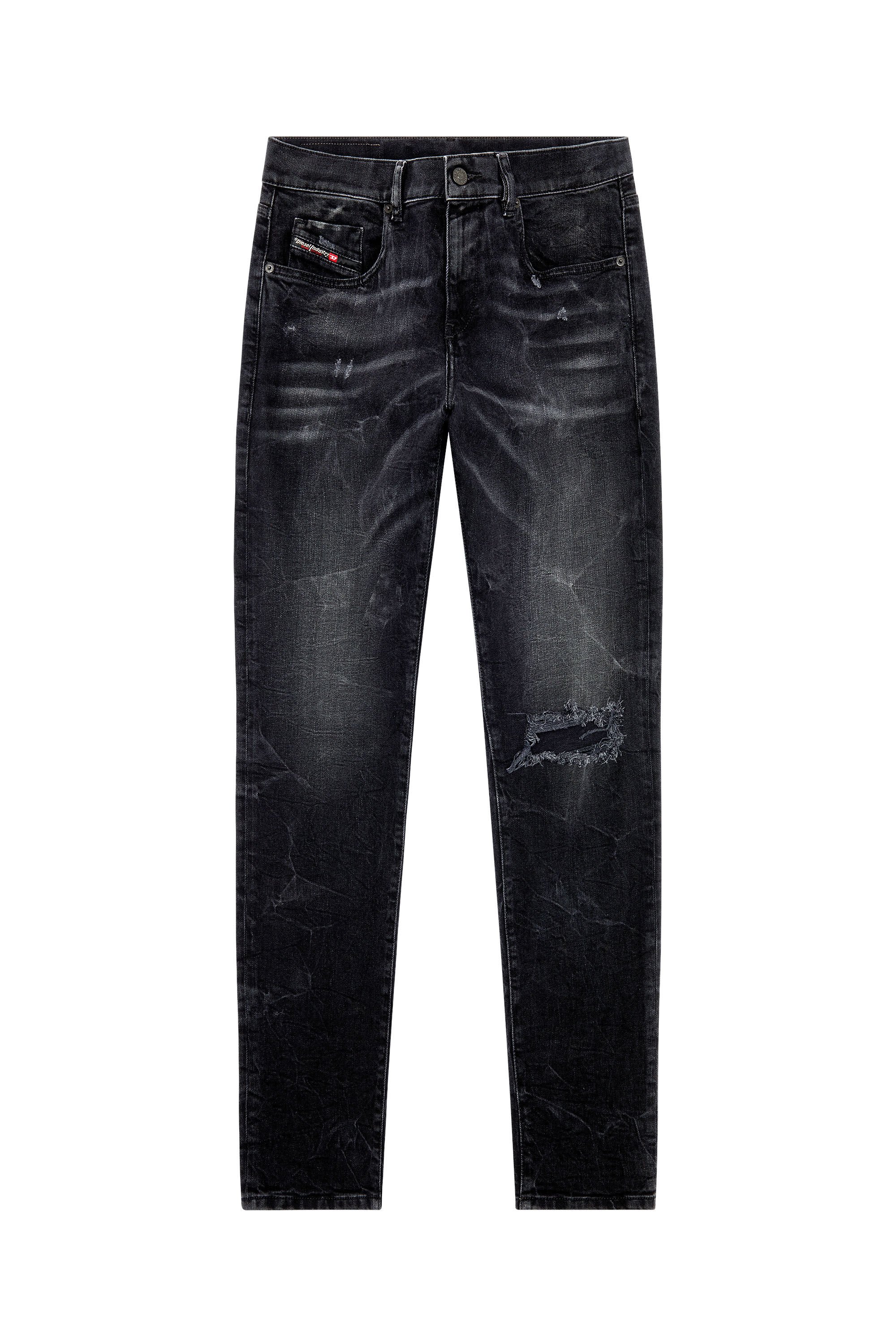 Diesel - Slim Jeans 2019 D-Strukt E69DV, Black/Dark grey - Image 2