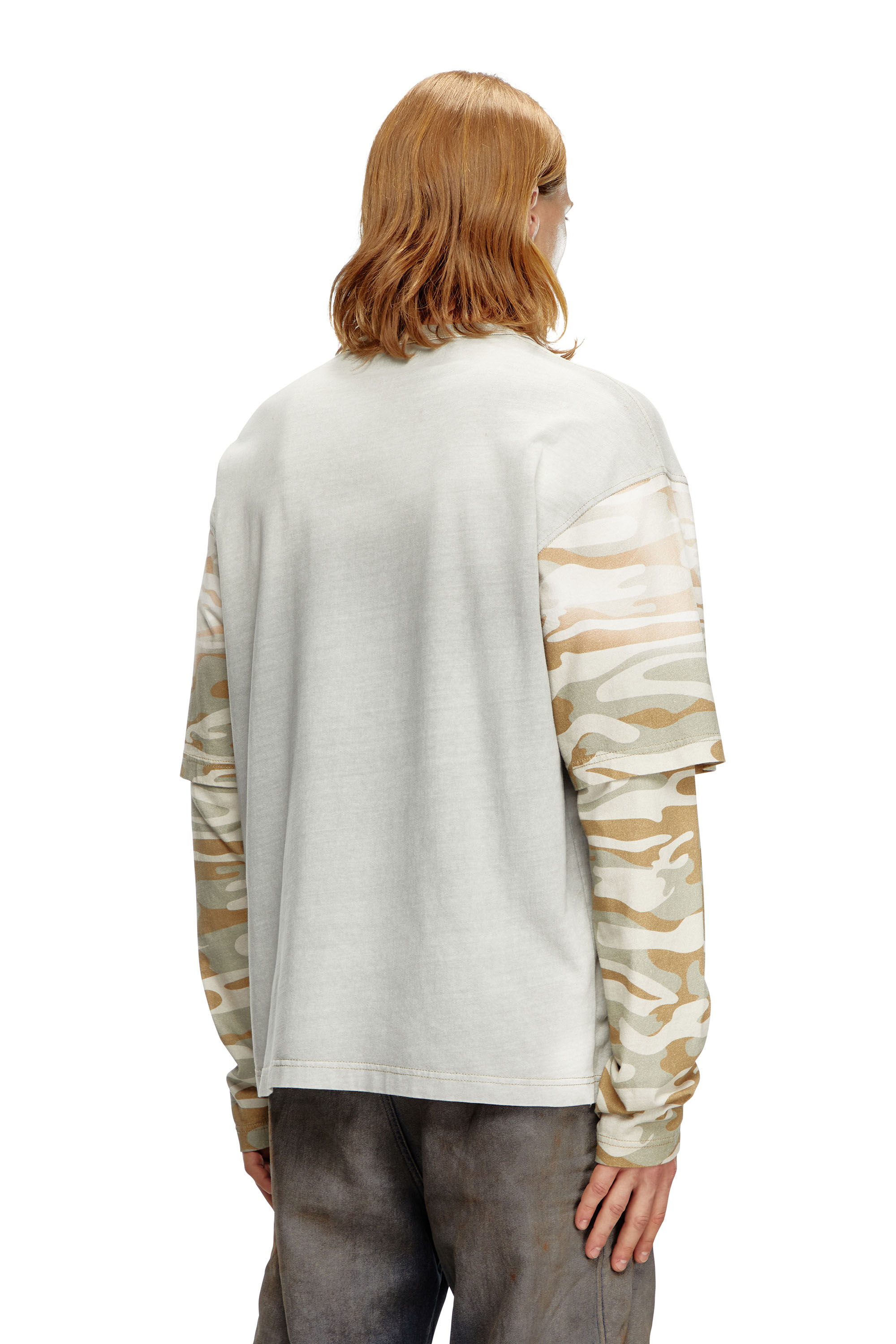 Diesel - T-WESHER-Q2, Top en capas con motivo de camuflaje Hombre in Multicolor - 4