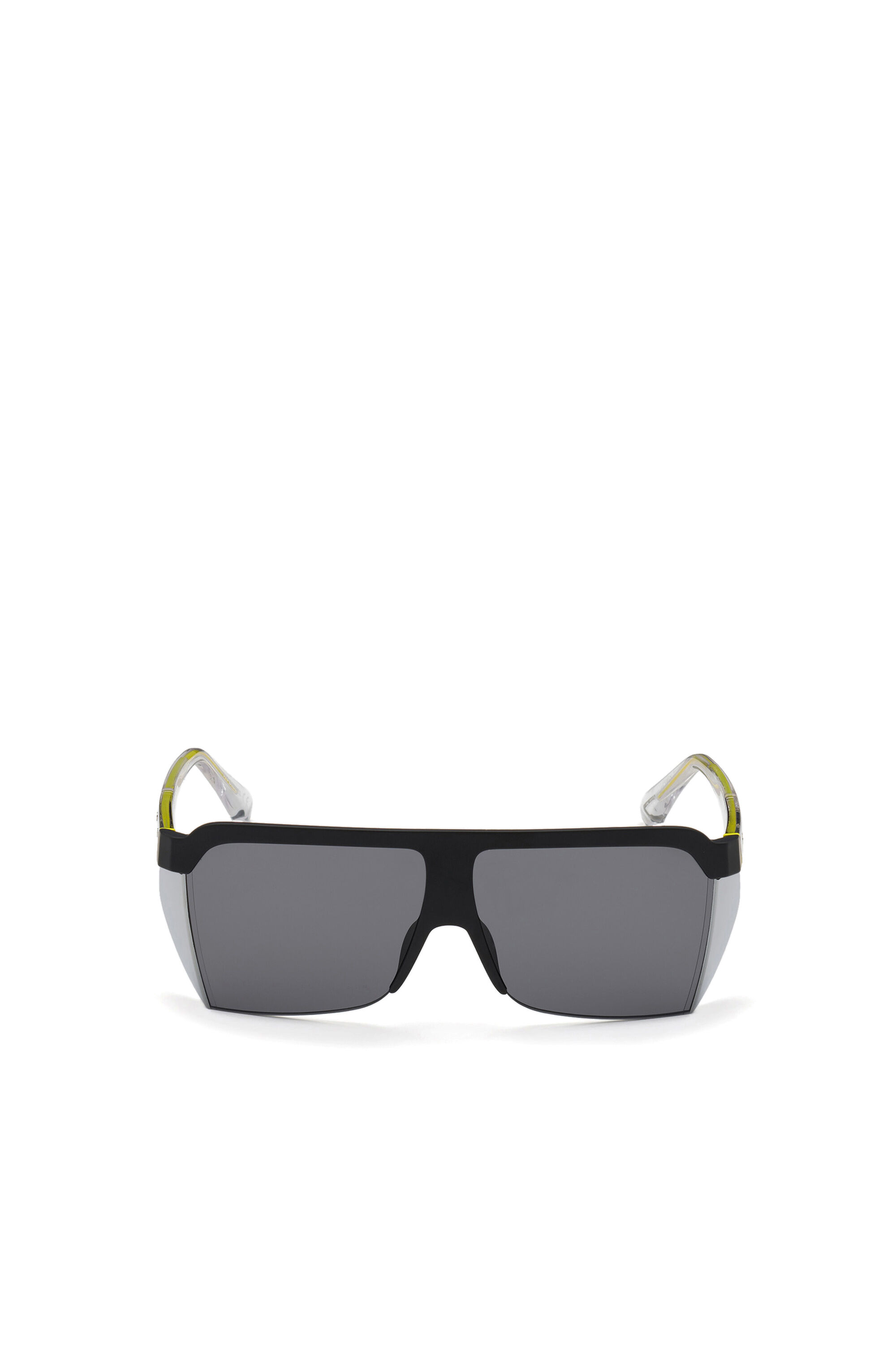 Diesel - DL0319, Man's Wraparound glasess in acetate and metal in Black - 1
