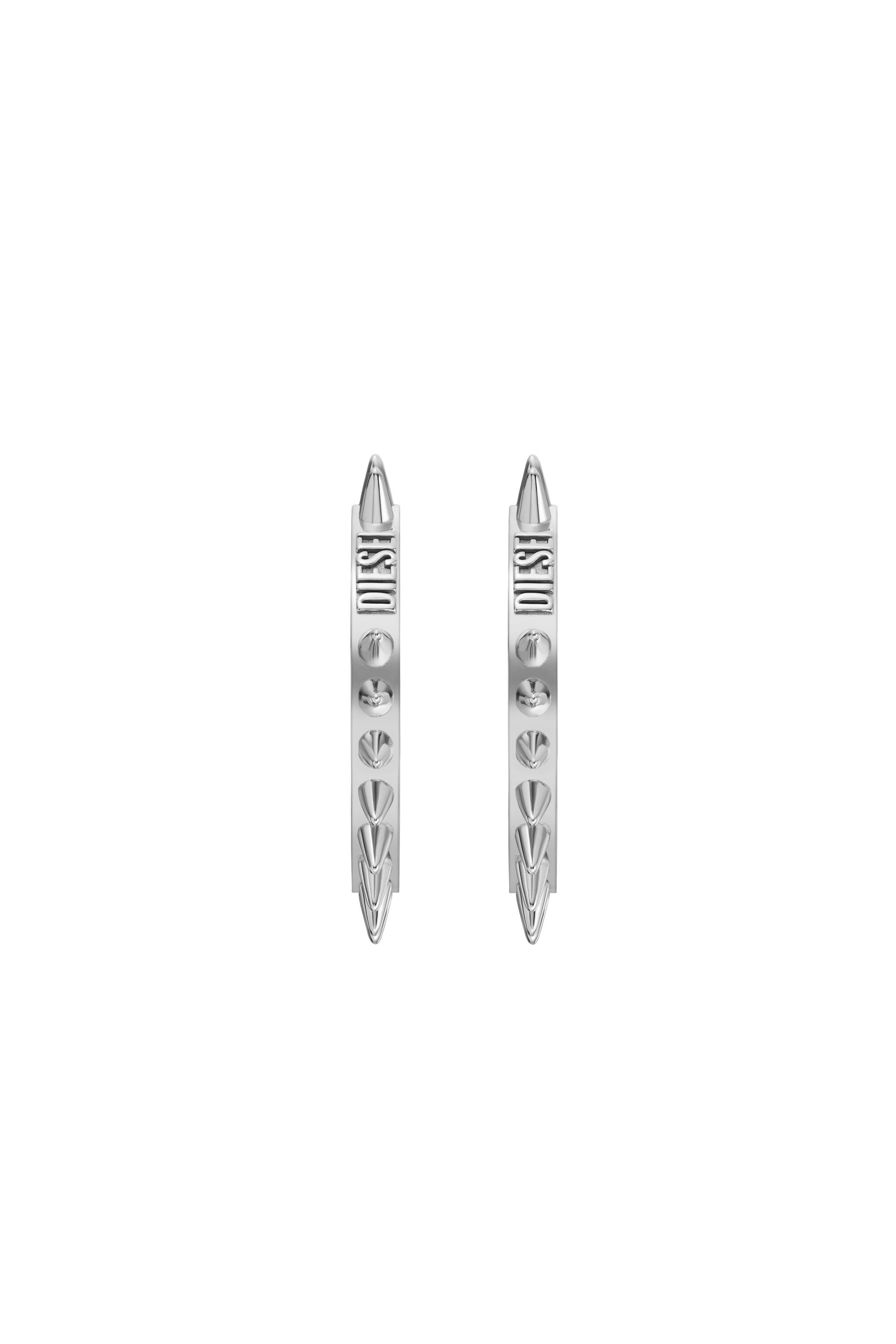 Diesel's hoop earrings feature stainless steel | Diesel DX1451