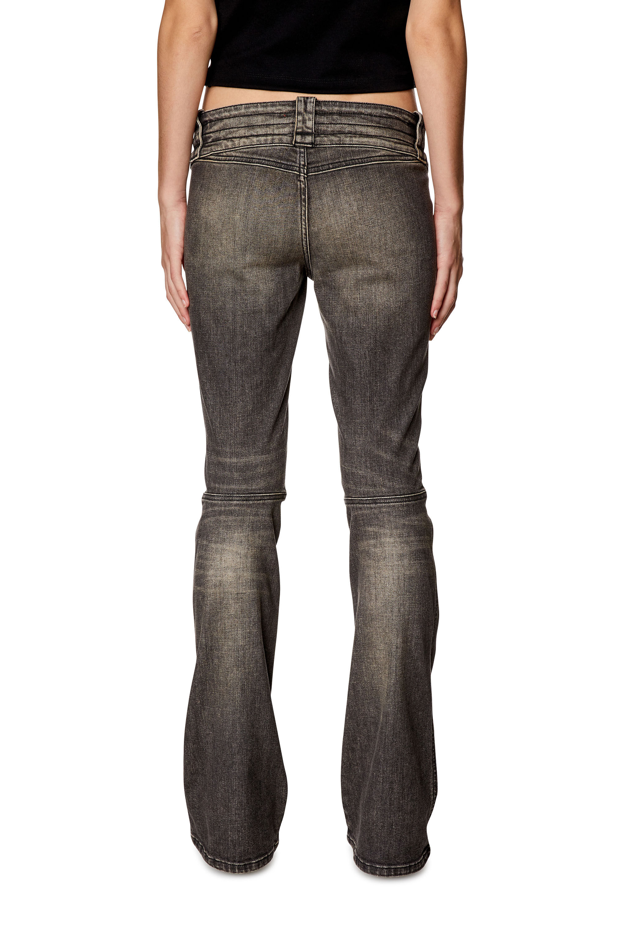 Diesel - Bootcut and Flare Jeans Belthy 0JGAL, Black/Dark grey - Image 5