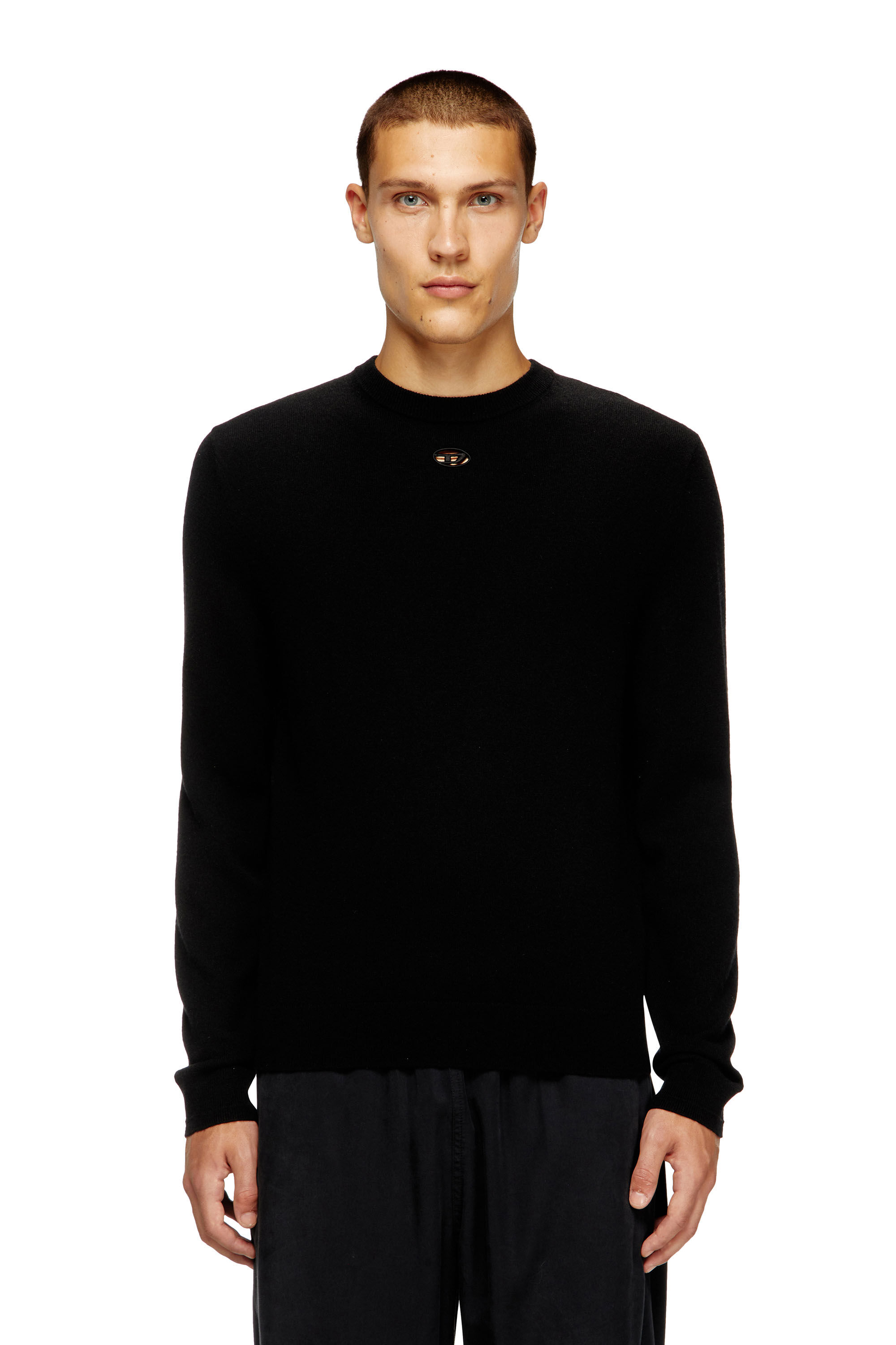 【送料&関税込】Diesel K-vieri Crewneck Jumper Men's Wool and cashmere jumper | Black | Diesel