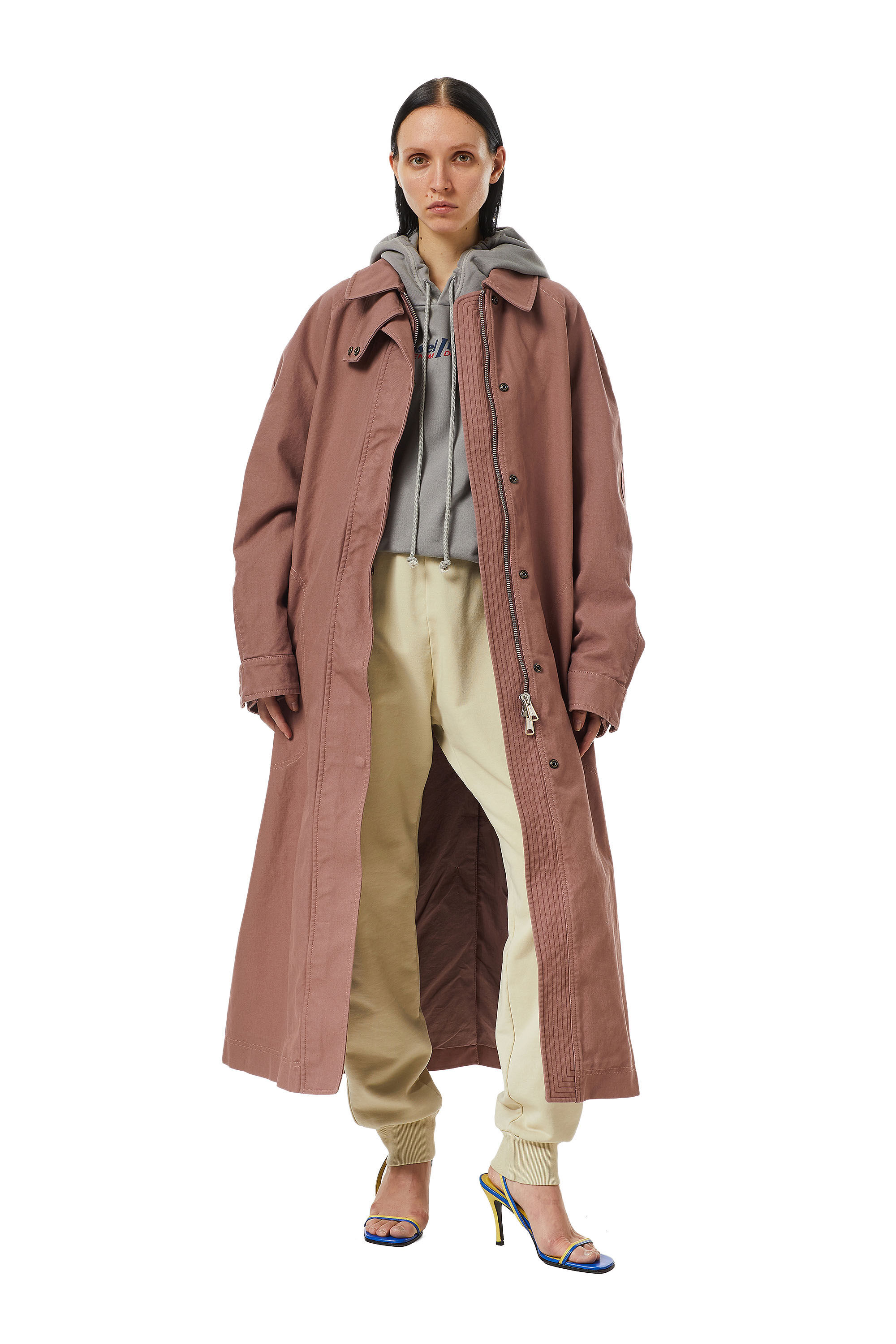 G-AMETISTA Woman: Trench coat in double-faced twill | Diesel