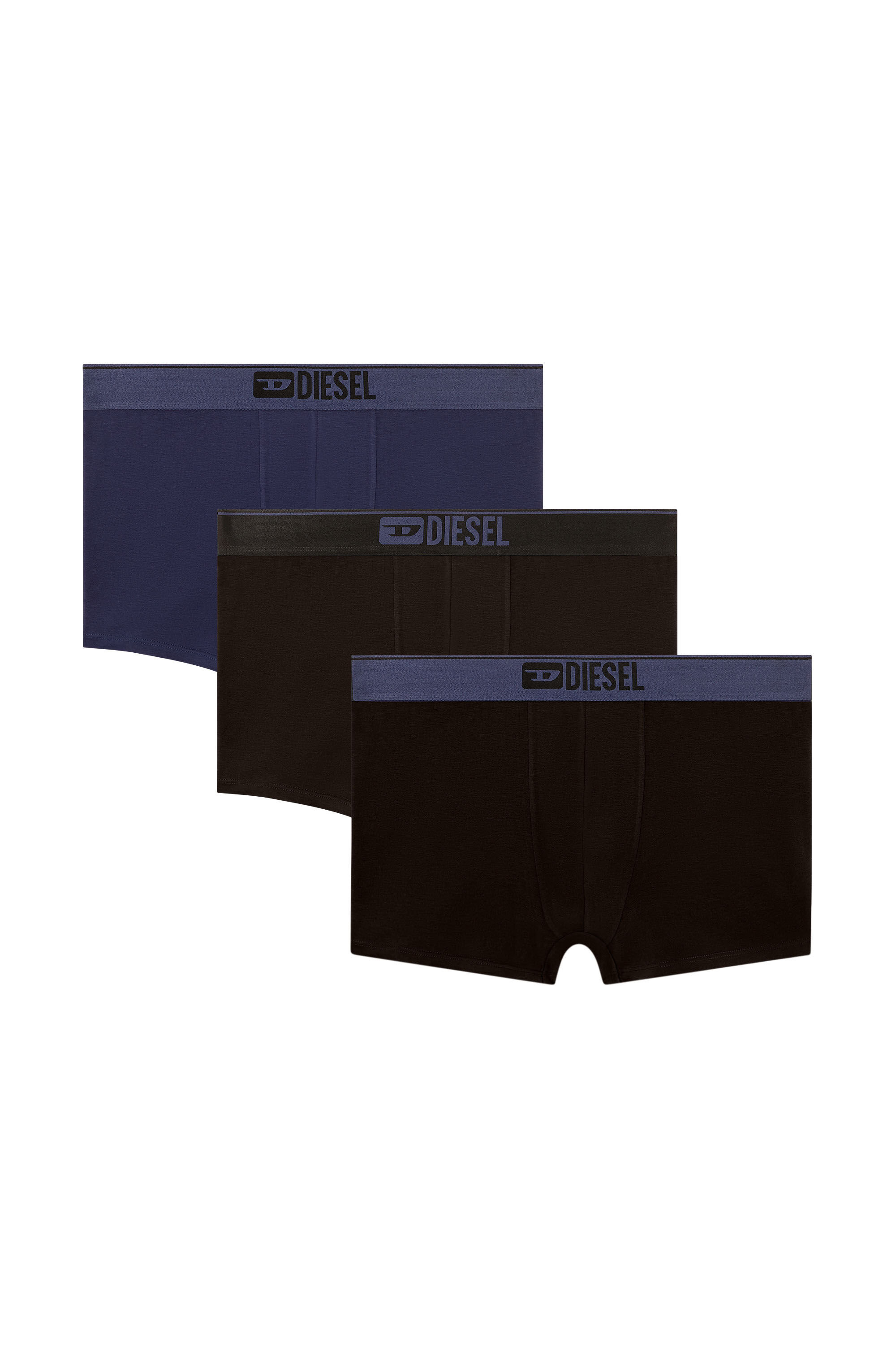 Diesel - UMBX-DAMIENTHREEPACK, Man's Three-pack of plain boxer in Multicolor/Black - 4