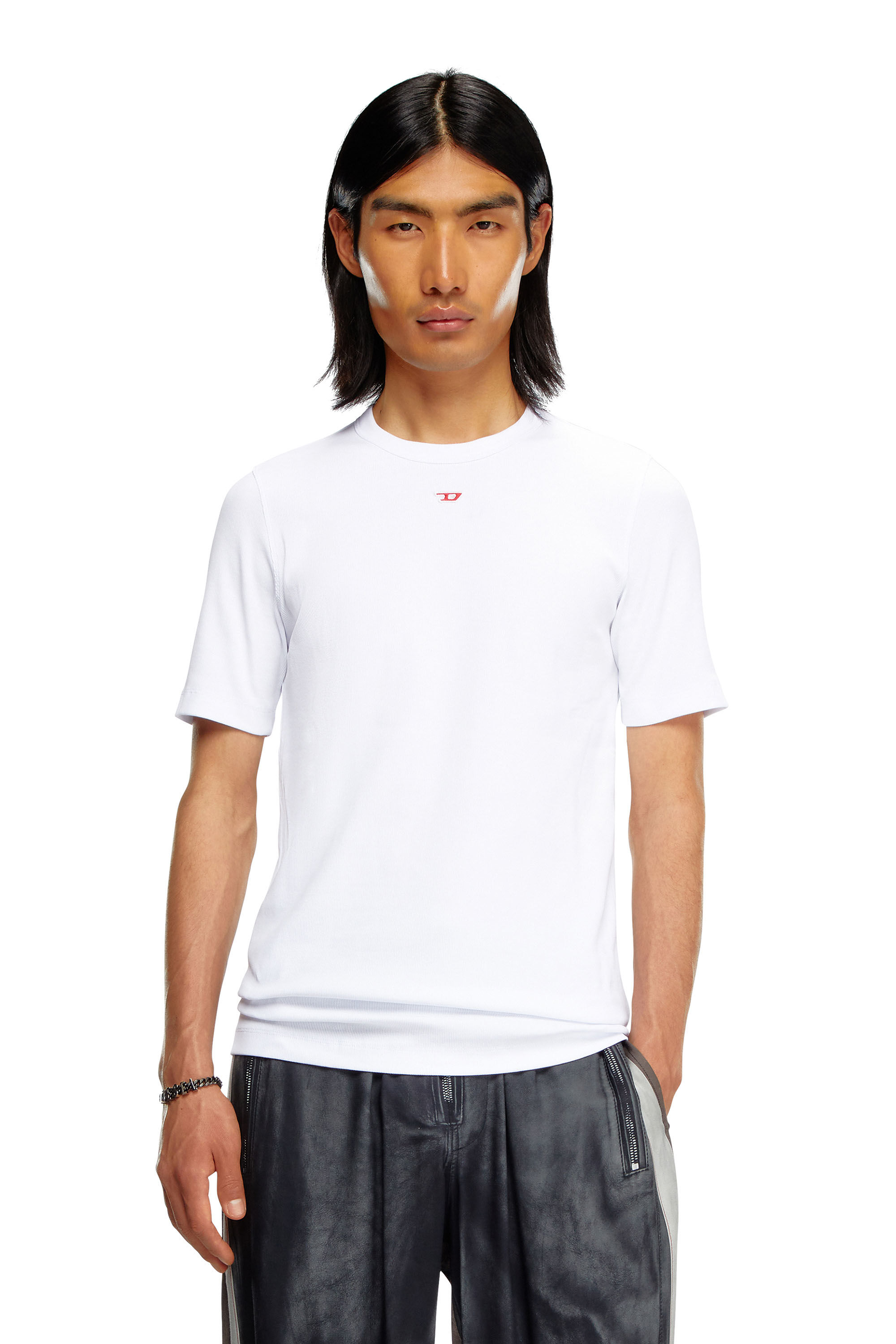 Men's T-shirt with D patch | White | Diesel