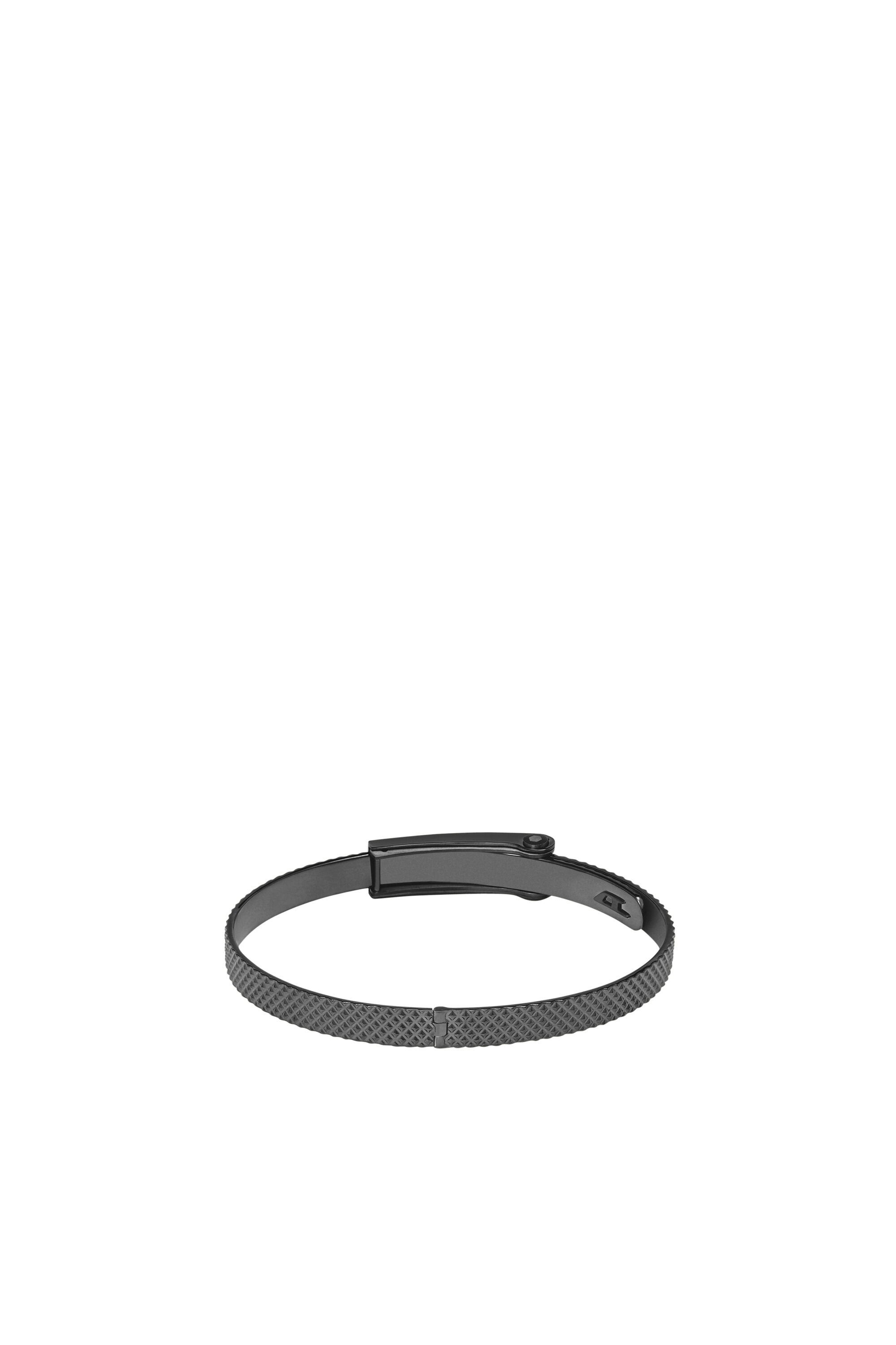 Diesel - DX1358, Pulsera apilable de acero inoxidable gris plomo Unisex in Gris - 2