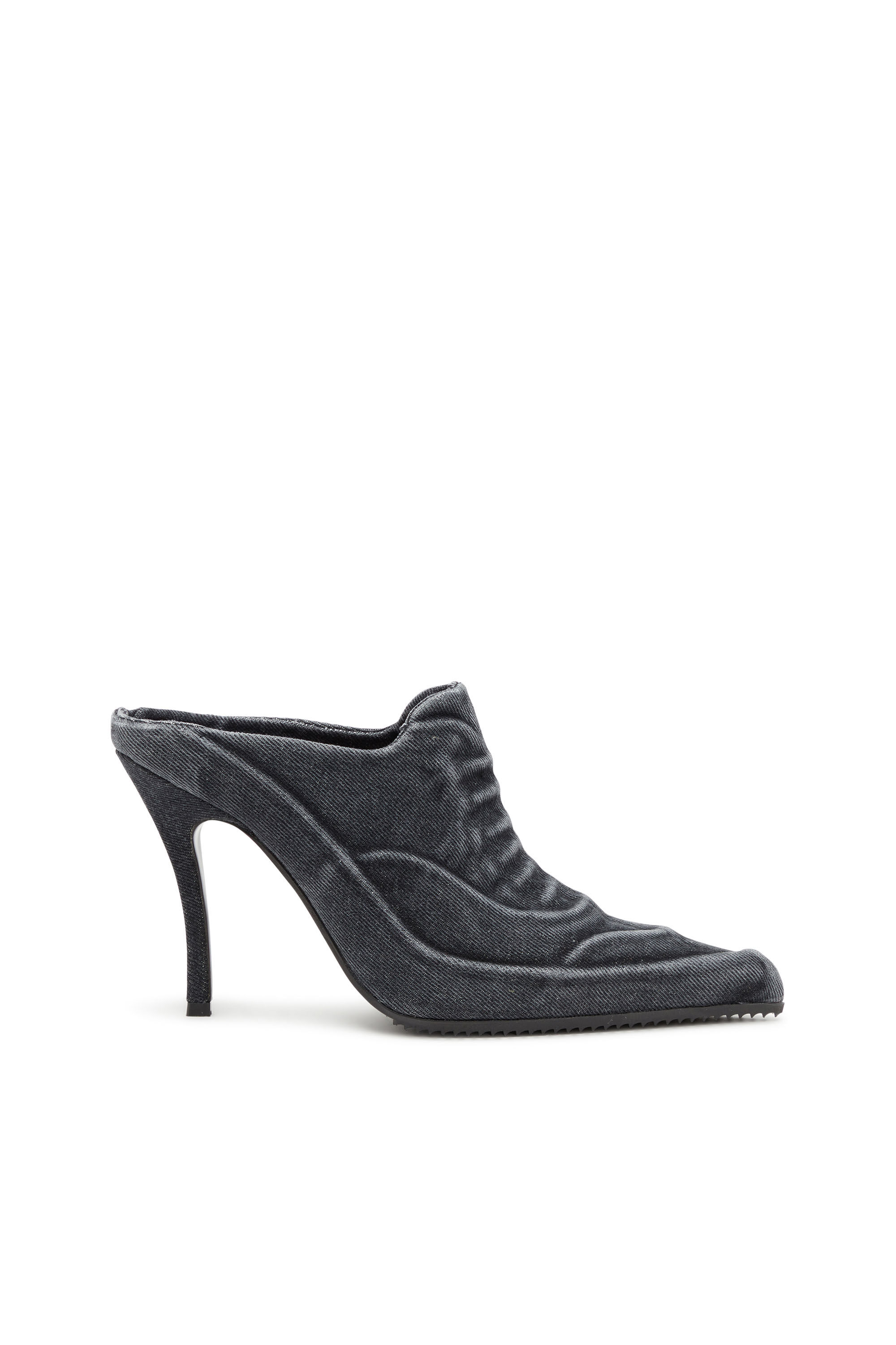 Women's D-Cloud-Mule in washed denim | Black | Diesel