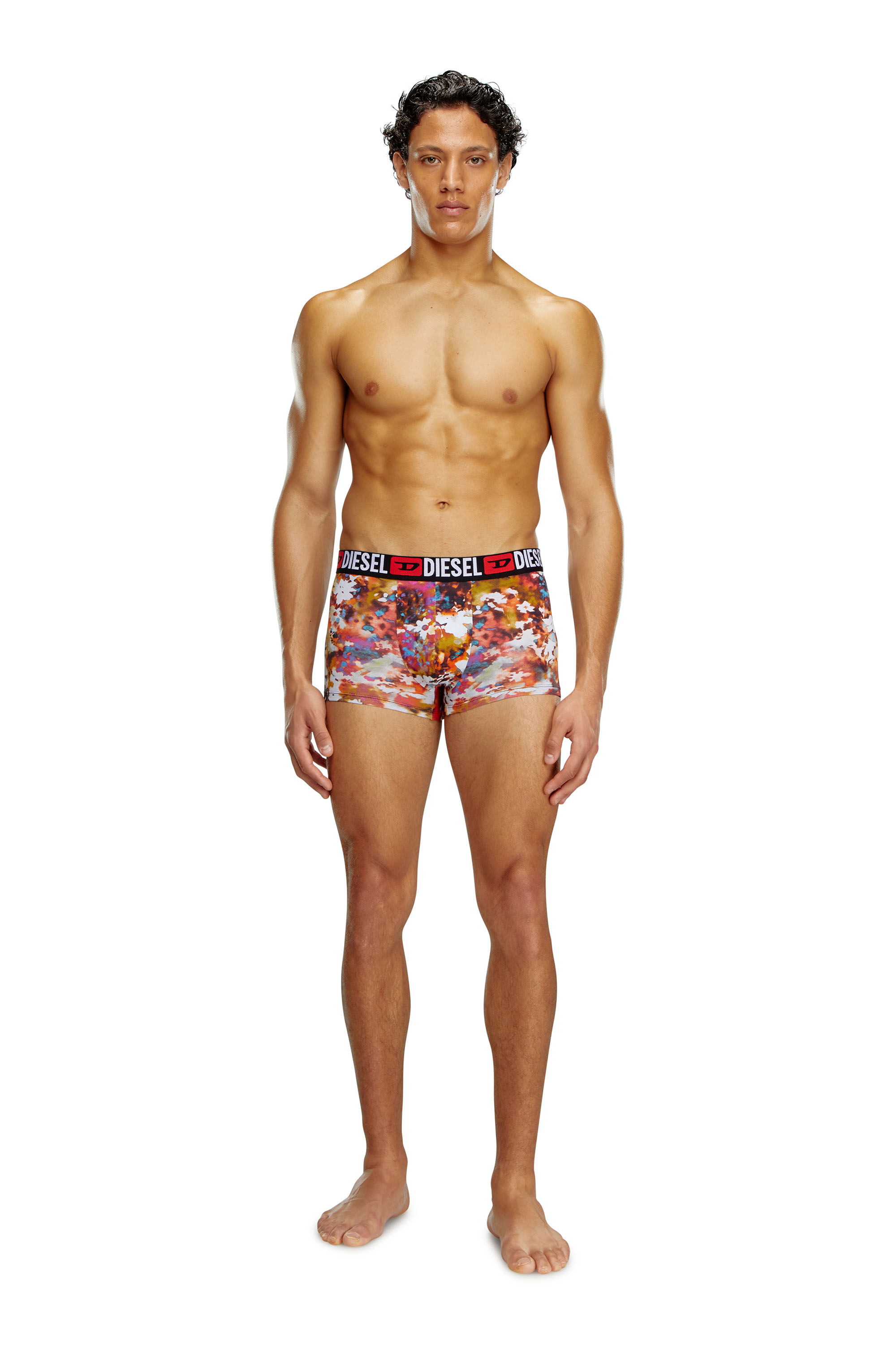 Diesel - UMBX-DAMIENTHREEPACK, Man's 3-pack boxer briefs plain and floral in Multicolor - 2