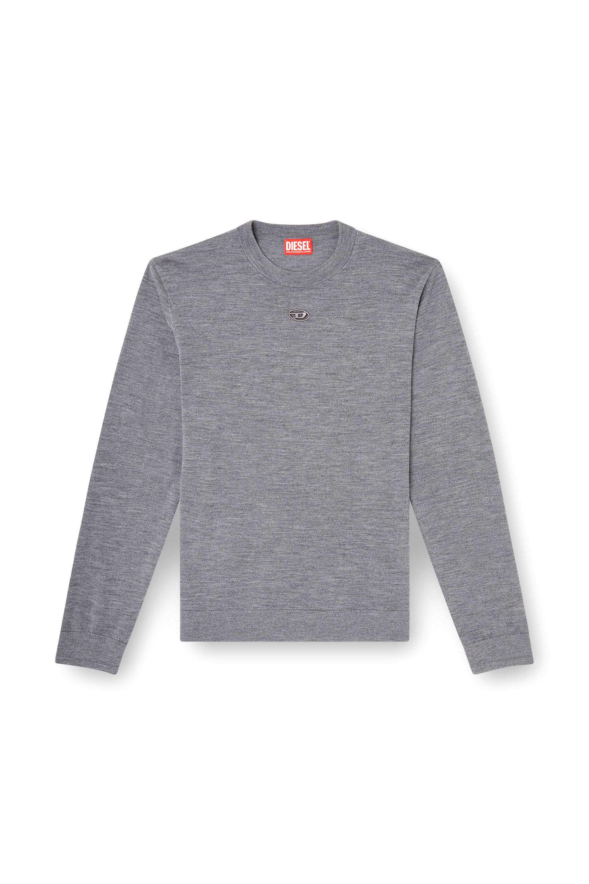 Diesel - K-VALIAM, Man's Wool jumper with cut-out logo in null - 2