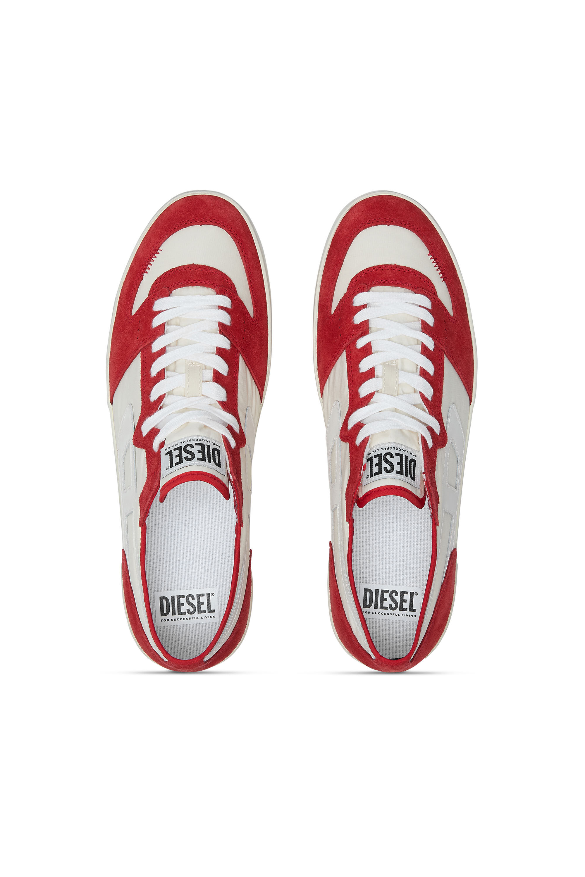Men's S-Leroji D-Sneakers in padded ripstop and suede