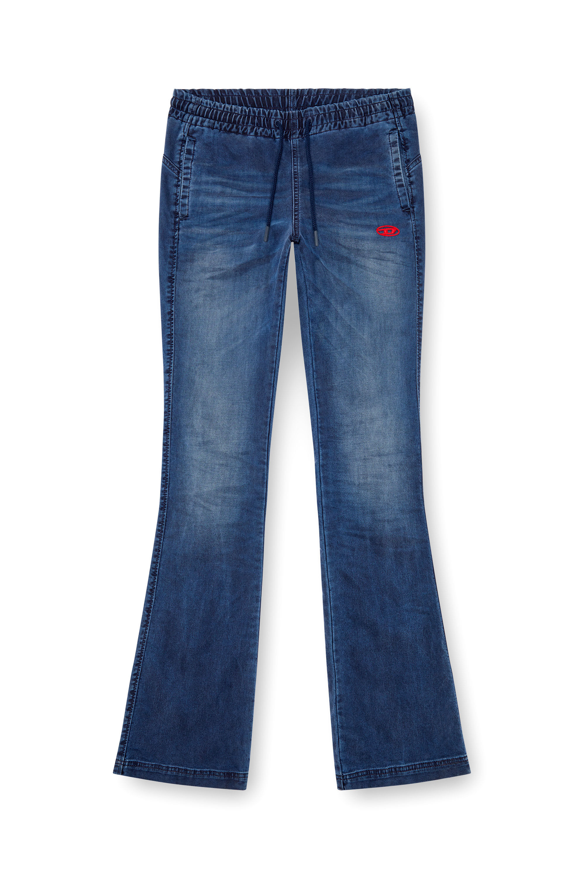 Diesel - Bootcut 2069 D-Ebbey Joggjeans® 068LX Mujer, Azul Oscuro - 2