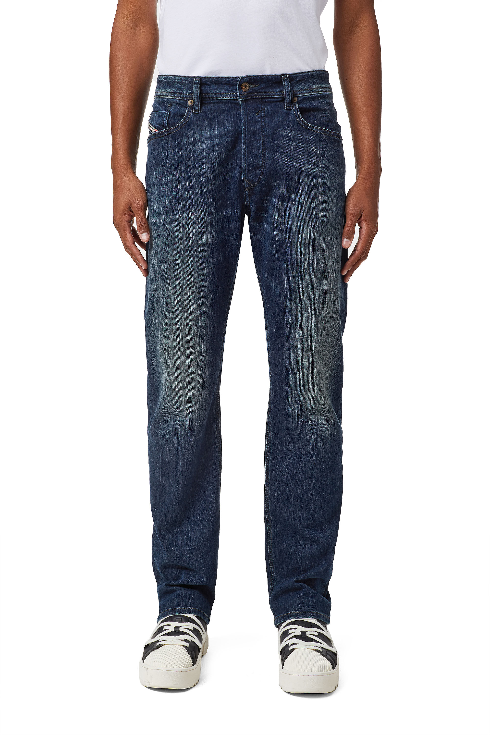Diesel - Straight Jeans Waykee 0814W, Dark Blue - Image 3