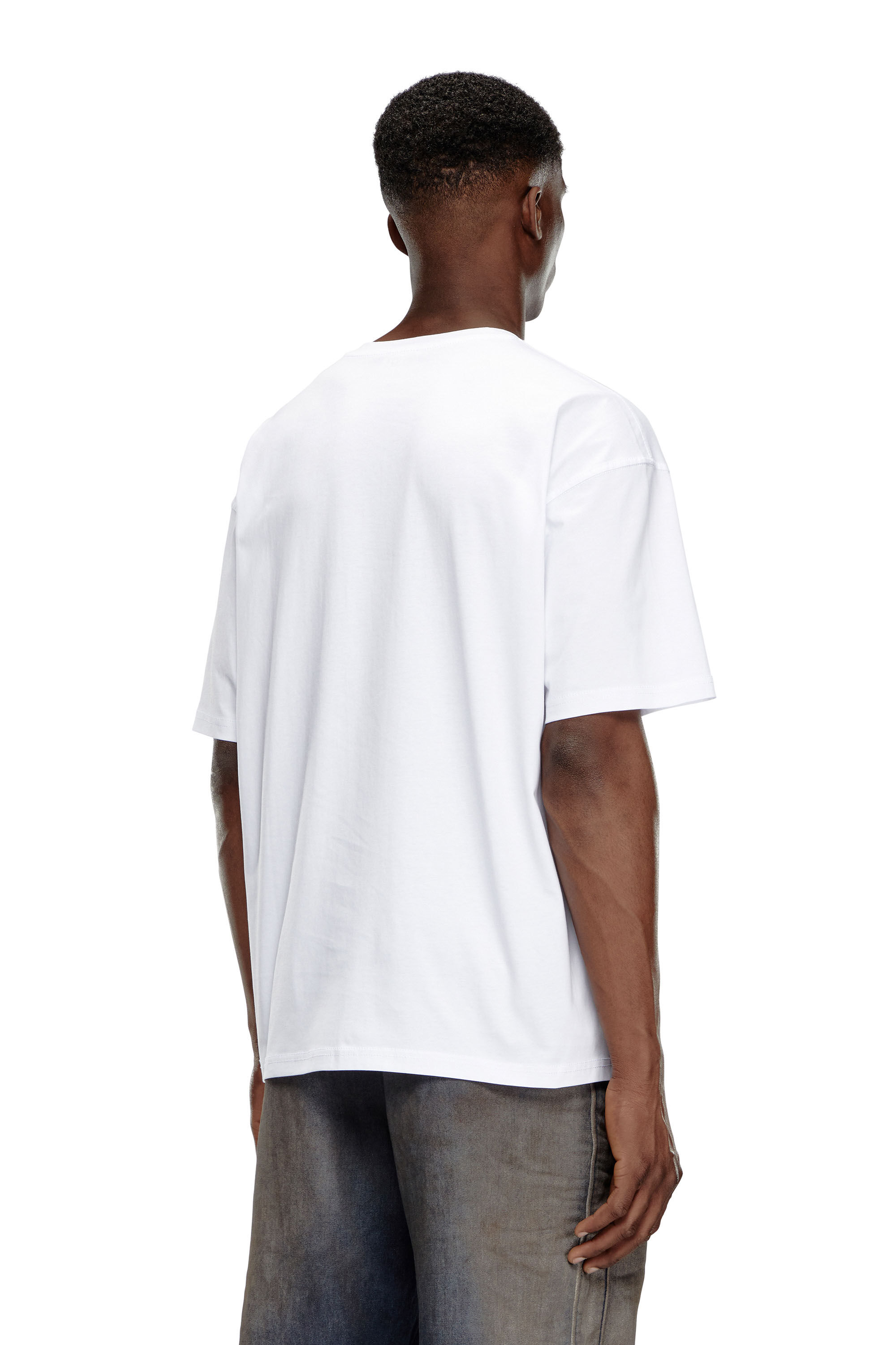Men's T-shirt with Diesel patch logo | Black | Diesel