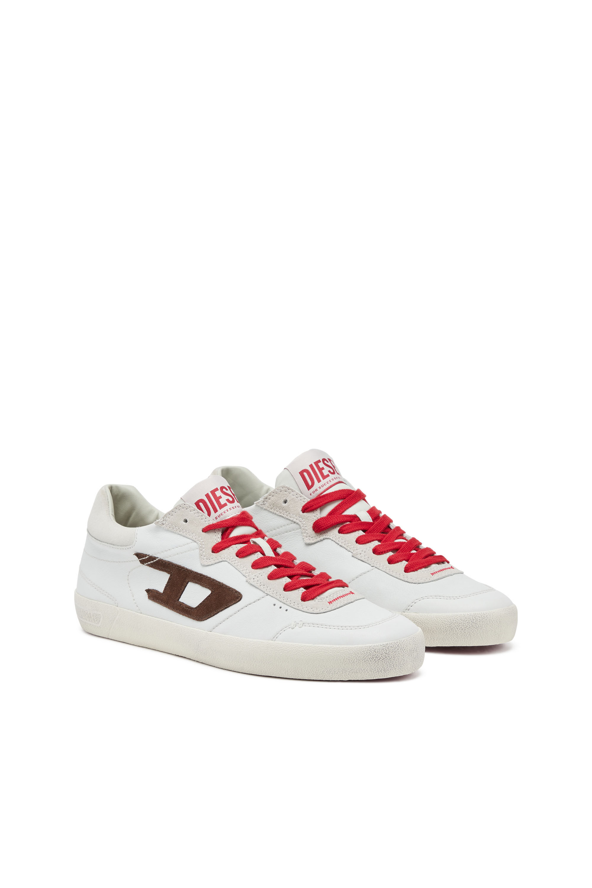Men s S Leroji Low Distressed sneakers in leather and suede Multicolor Diesel
