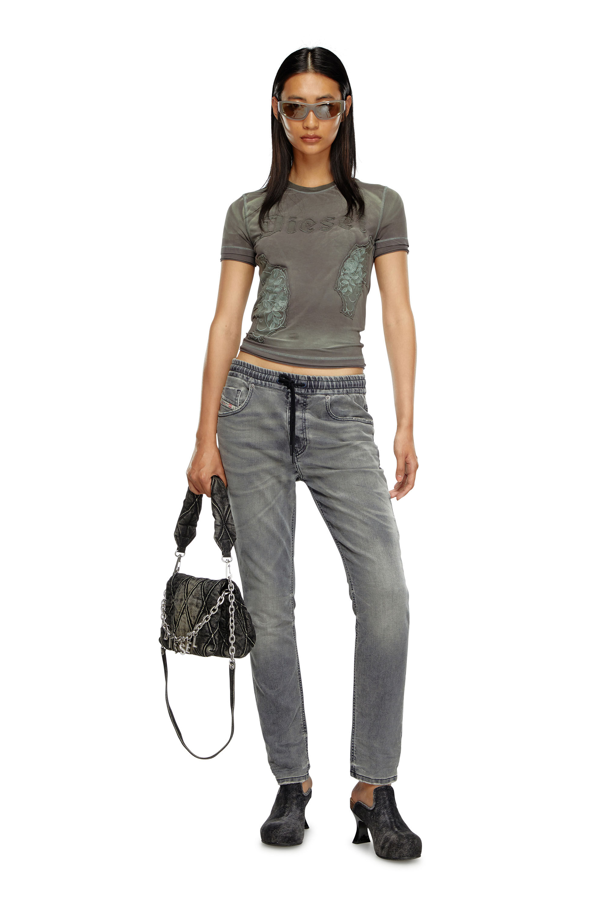 Women's Regular Jeans | Dark grey | Diesel 2031 D-Krailey Joggjeans®
