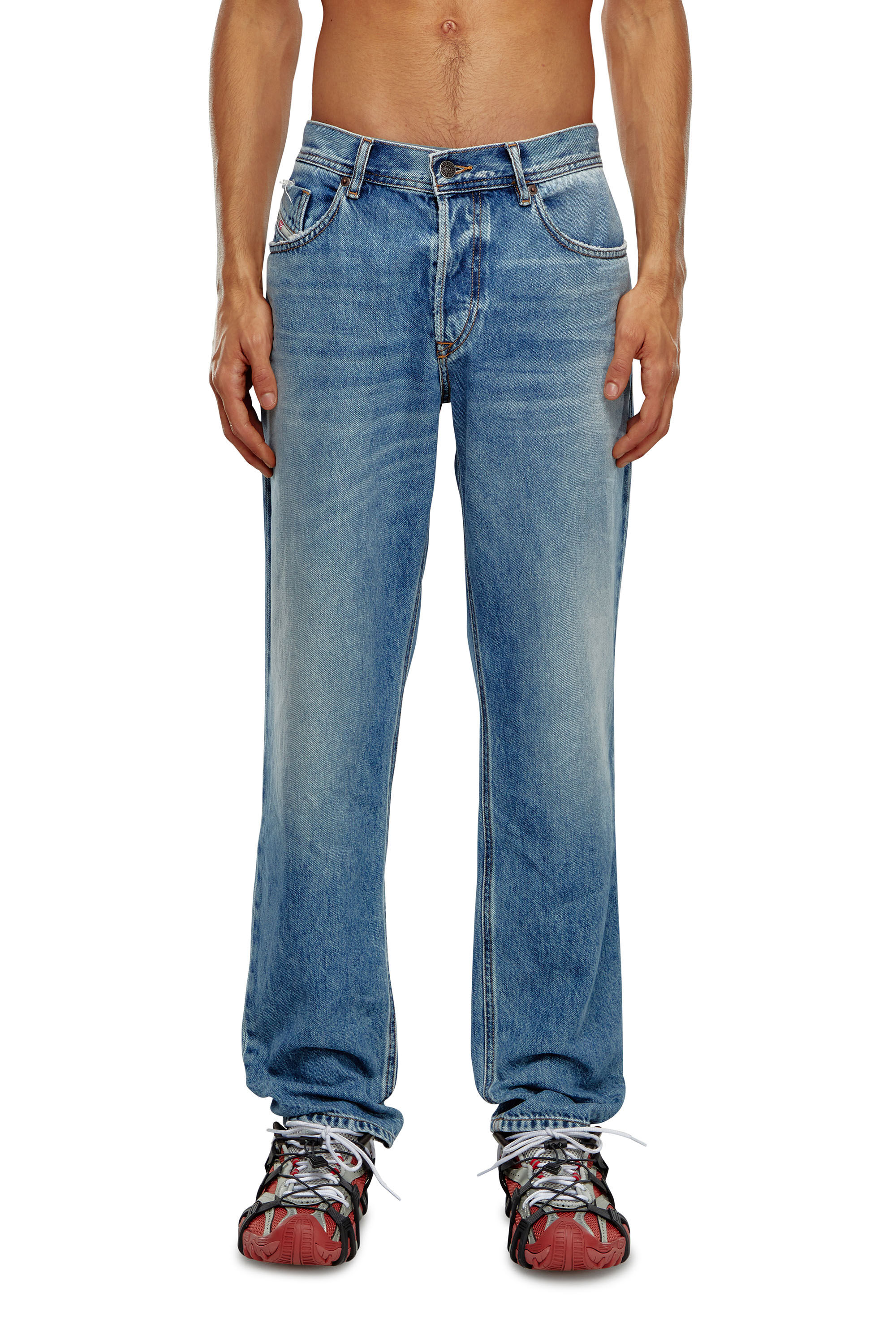 Diesel - Tapered Jeans 2023 D-Finitive 09H95, Azul medio - Image 3