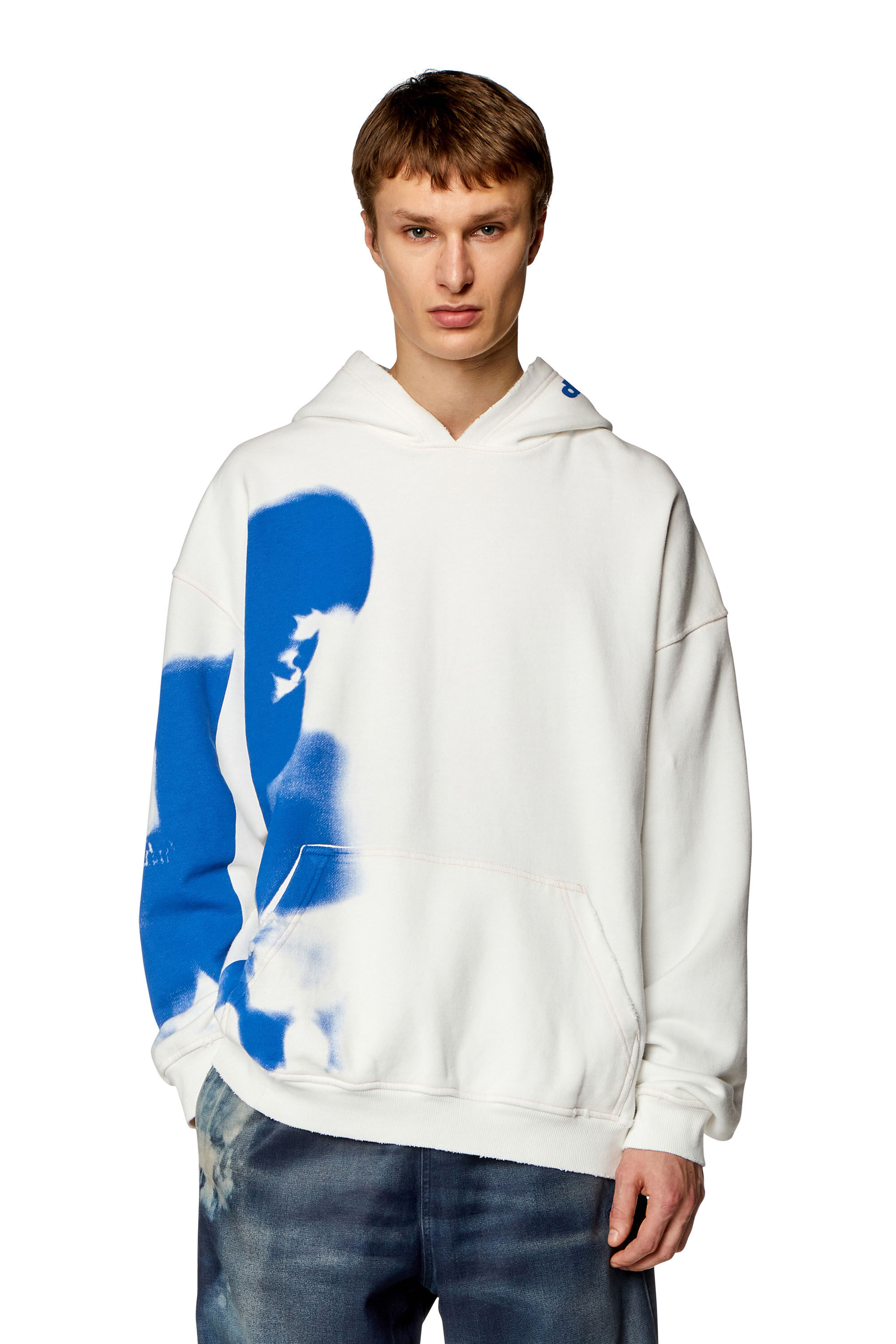 White distressed hoodie shop