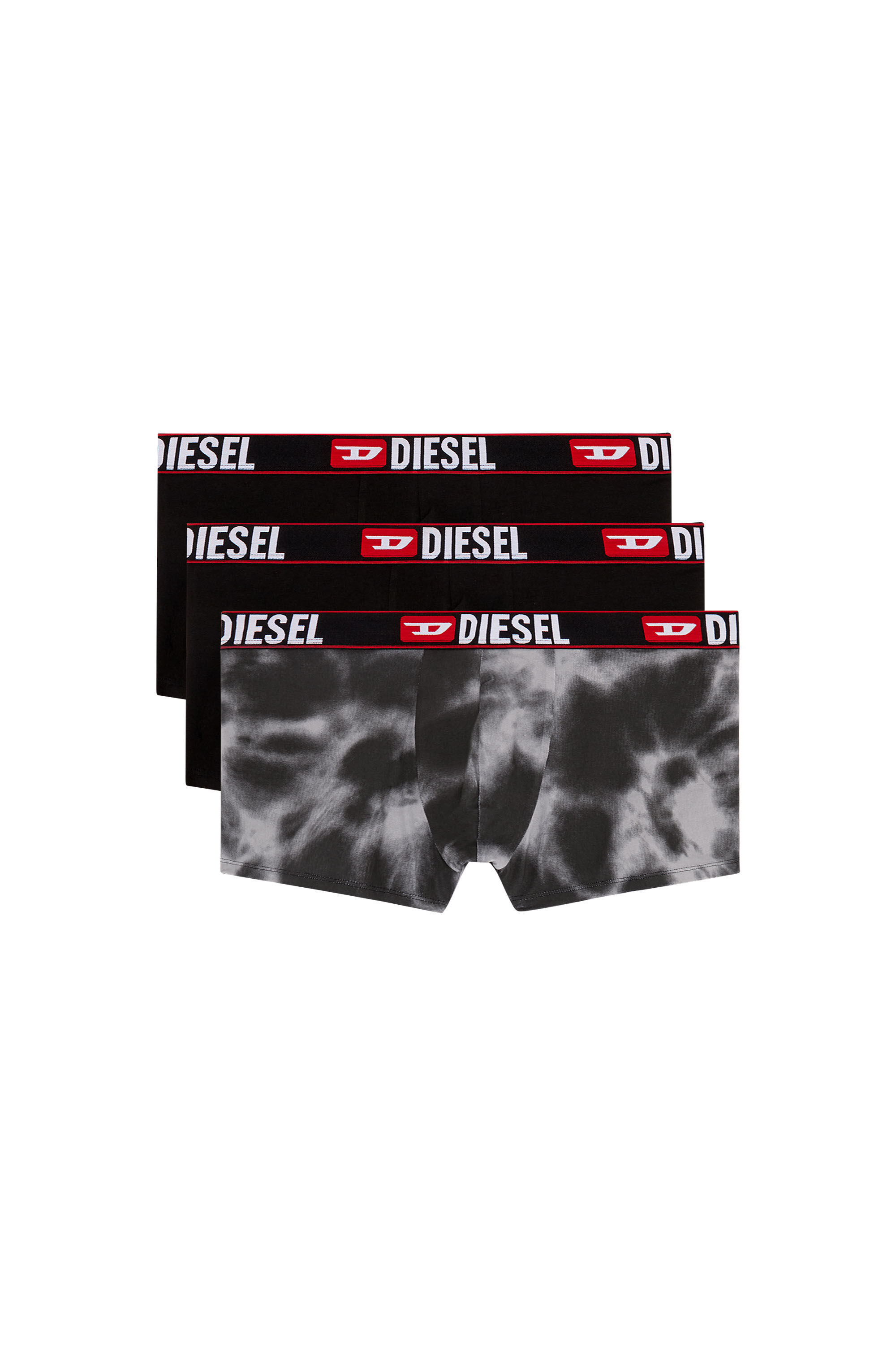 Diesel - UMBX-DAMIENTHREEPACK, Man's 3-pack of boxer briefs with cloudy motif in Black/Grey - 4