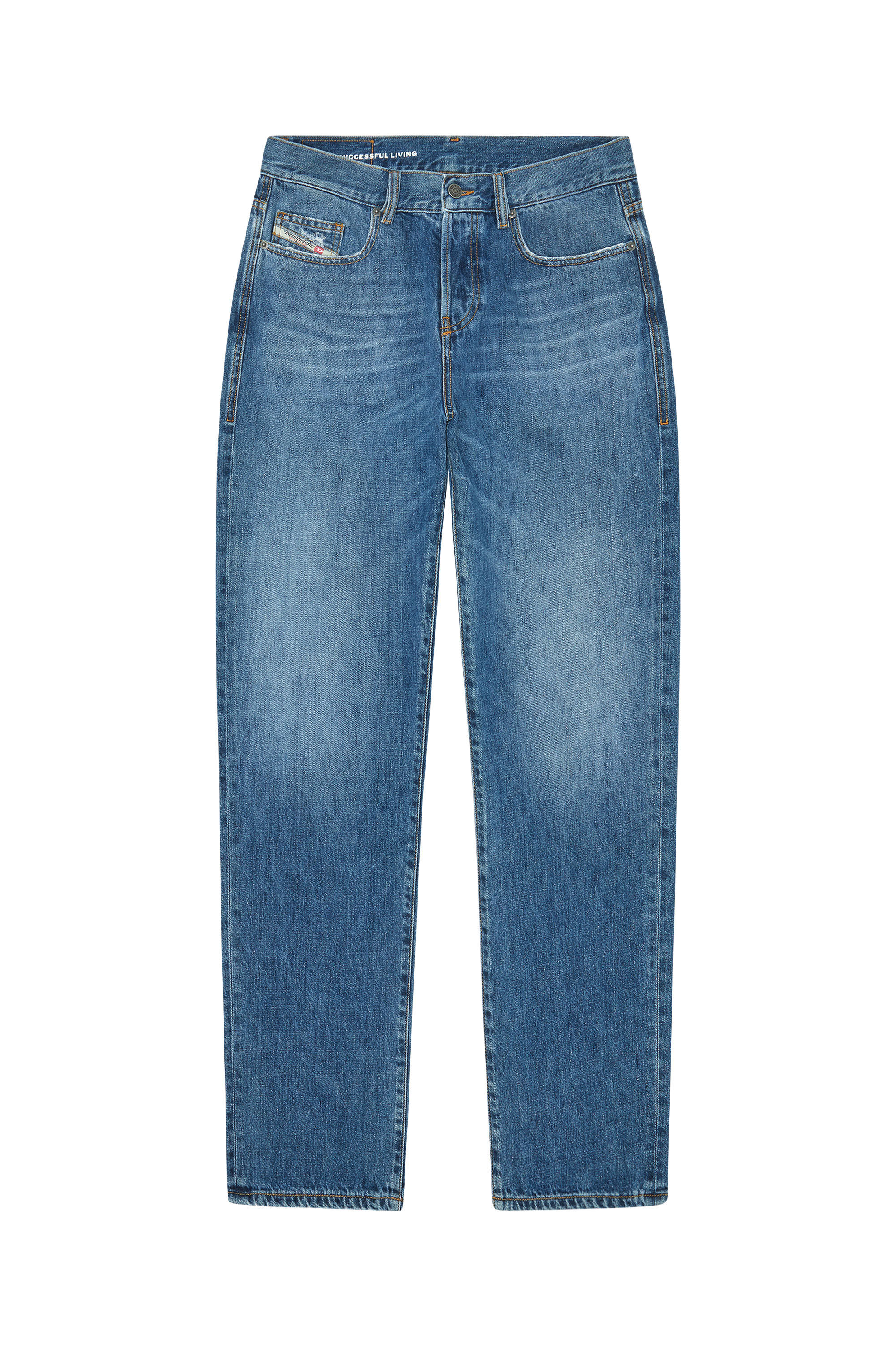 Diesel - Straight Jeans 2020 D-Viker 09F25 Hombre, Azul medio - 2