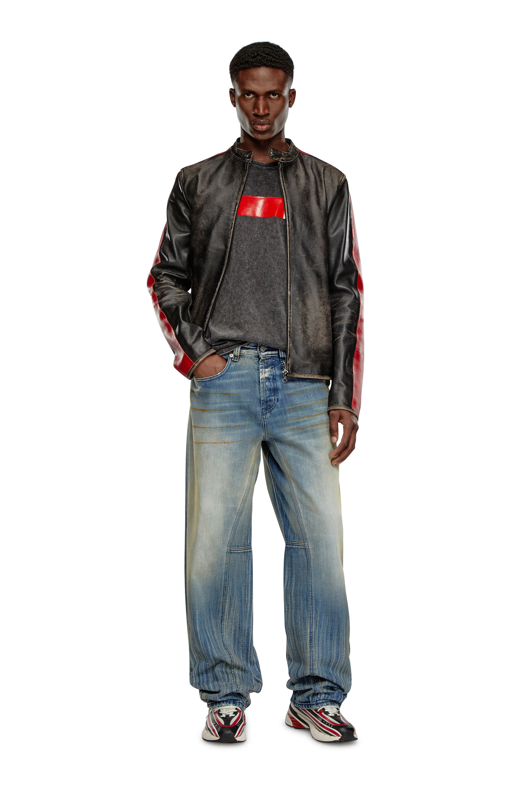 Men's D-Woodstock-Mules in faded denim | Blue | Diesel