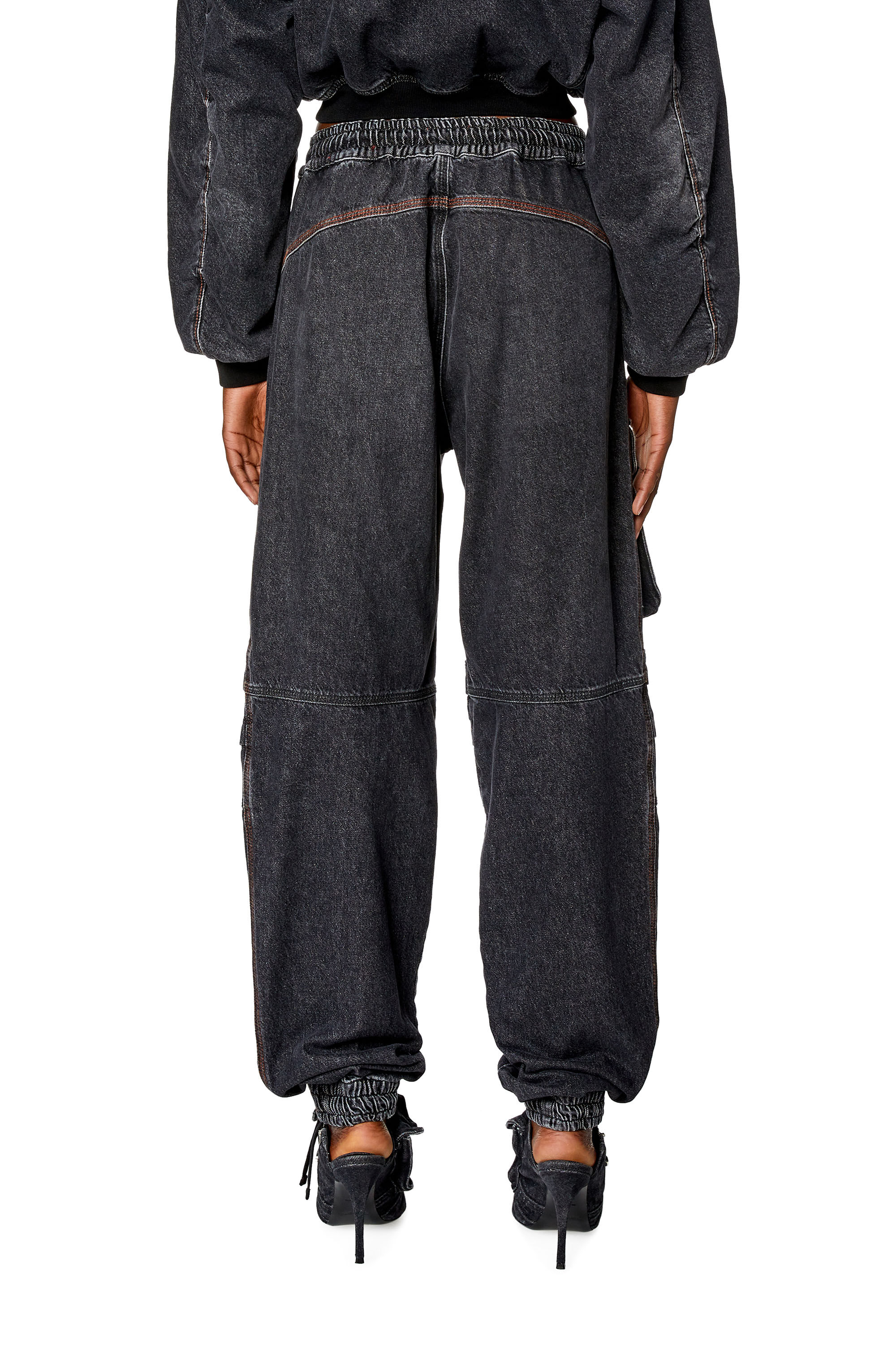 Diesel - Woman's Regular Jeans D-Mirt 0HLAA, Black/Dark grey - 4