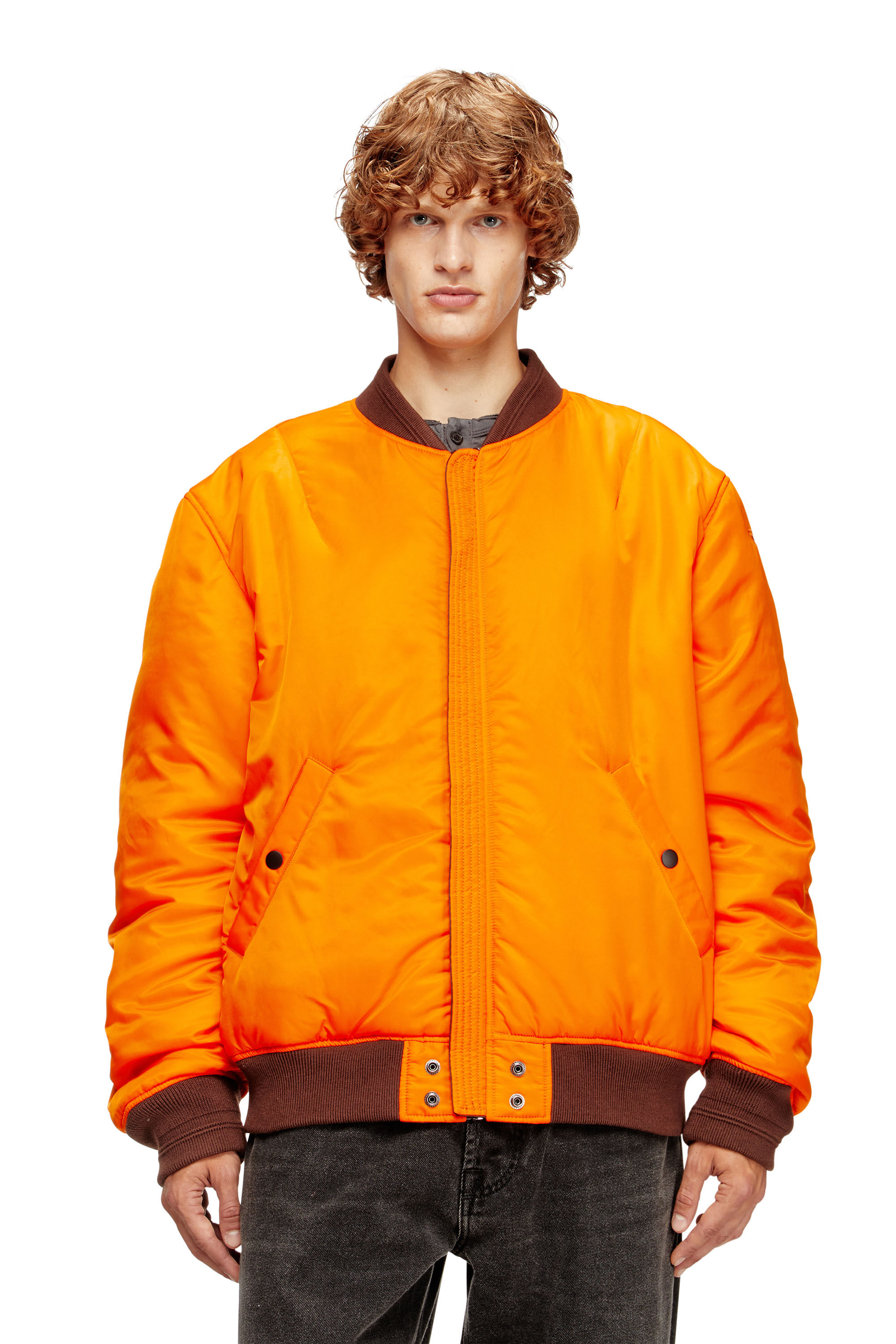 Diesel - J-HELD, Chaqueta bomber de nailon acolchado con Oval D Hombre in ToBeDefined - 6