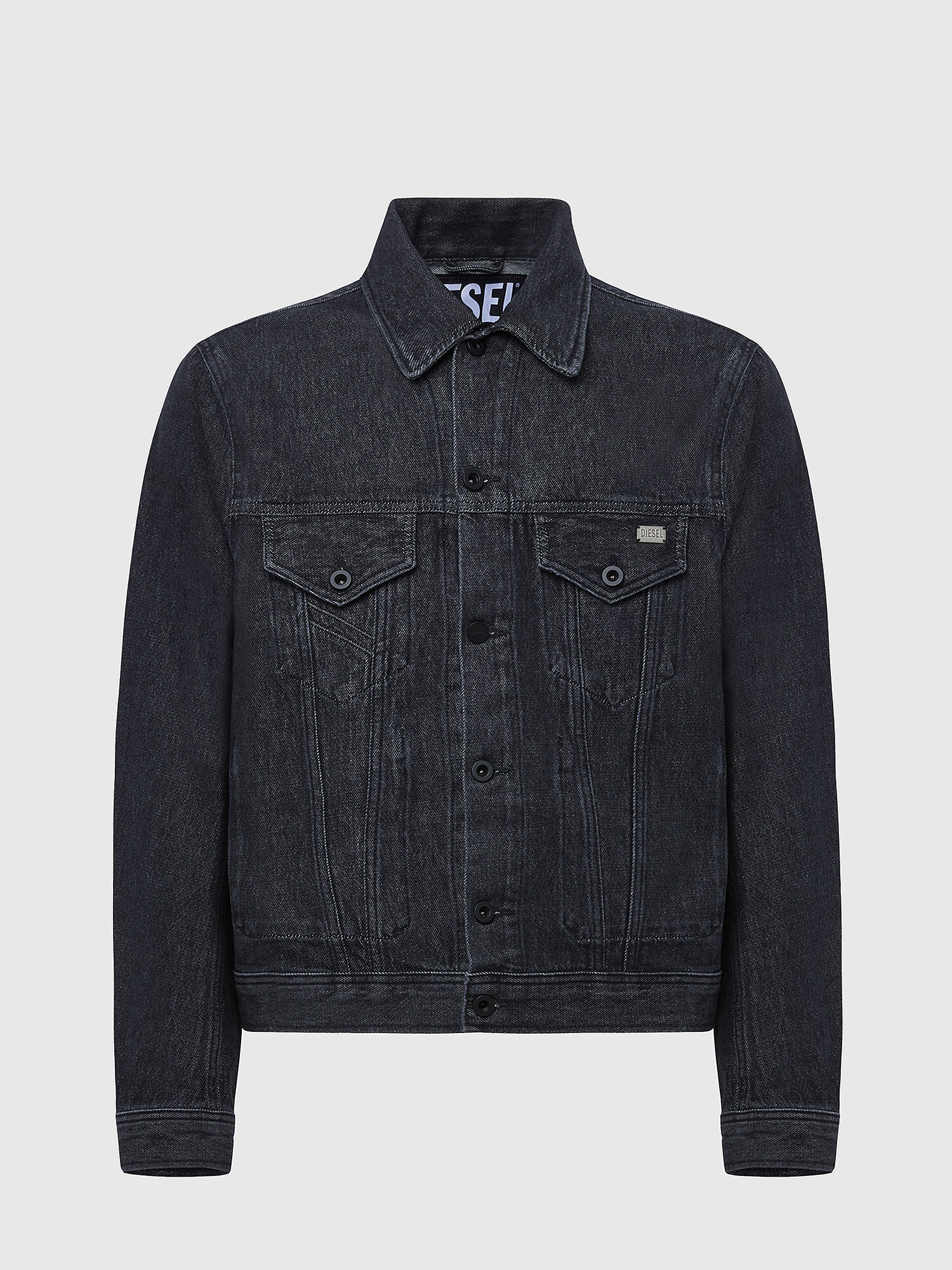 diesel black denim jacket