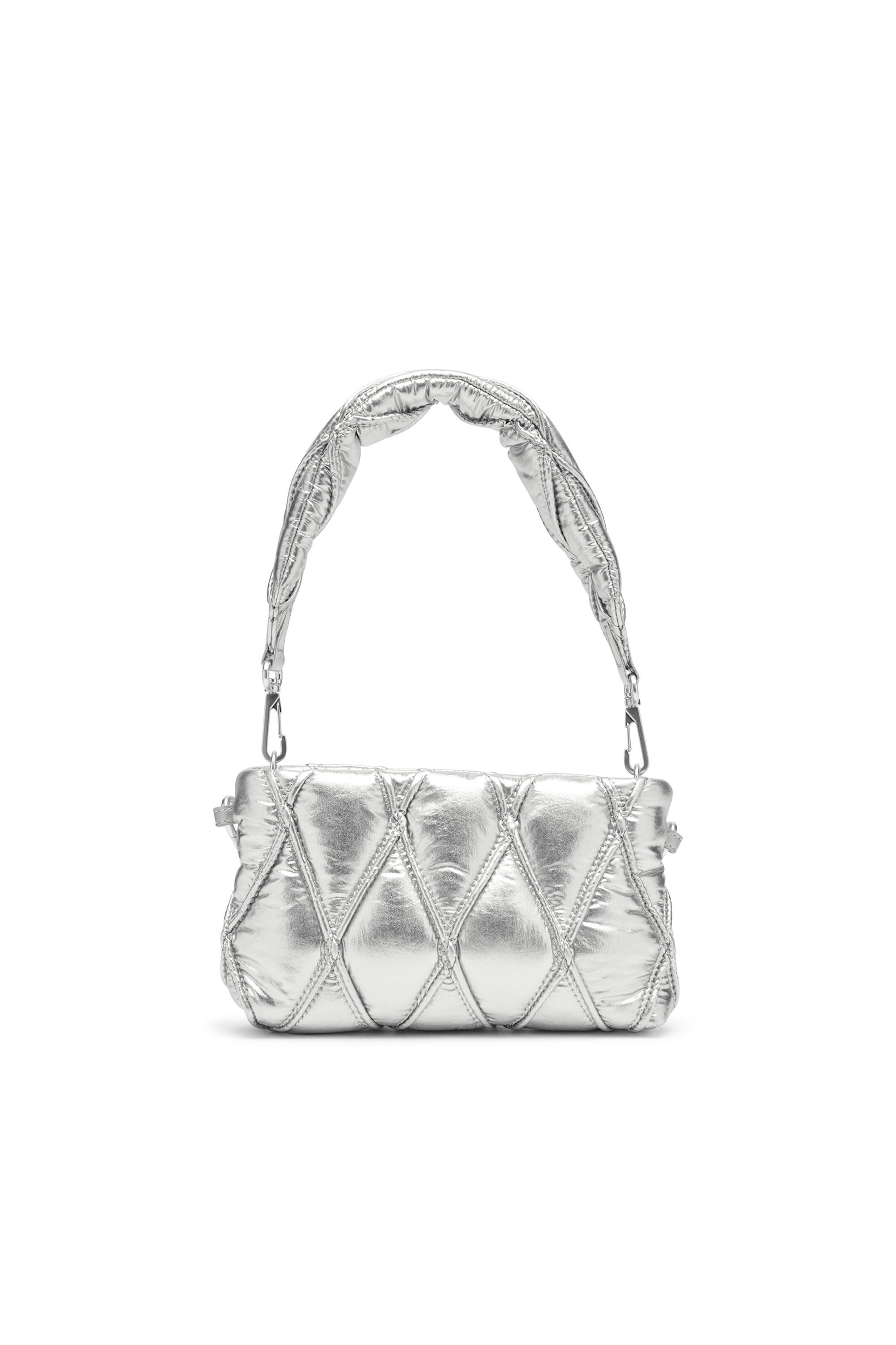 Diesel - CHARM-D POUCH, Monedero de nailon acolchado metálico Mujer in ToBeDefined - 2
