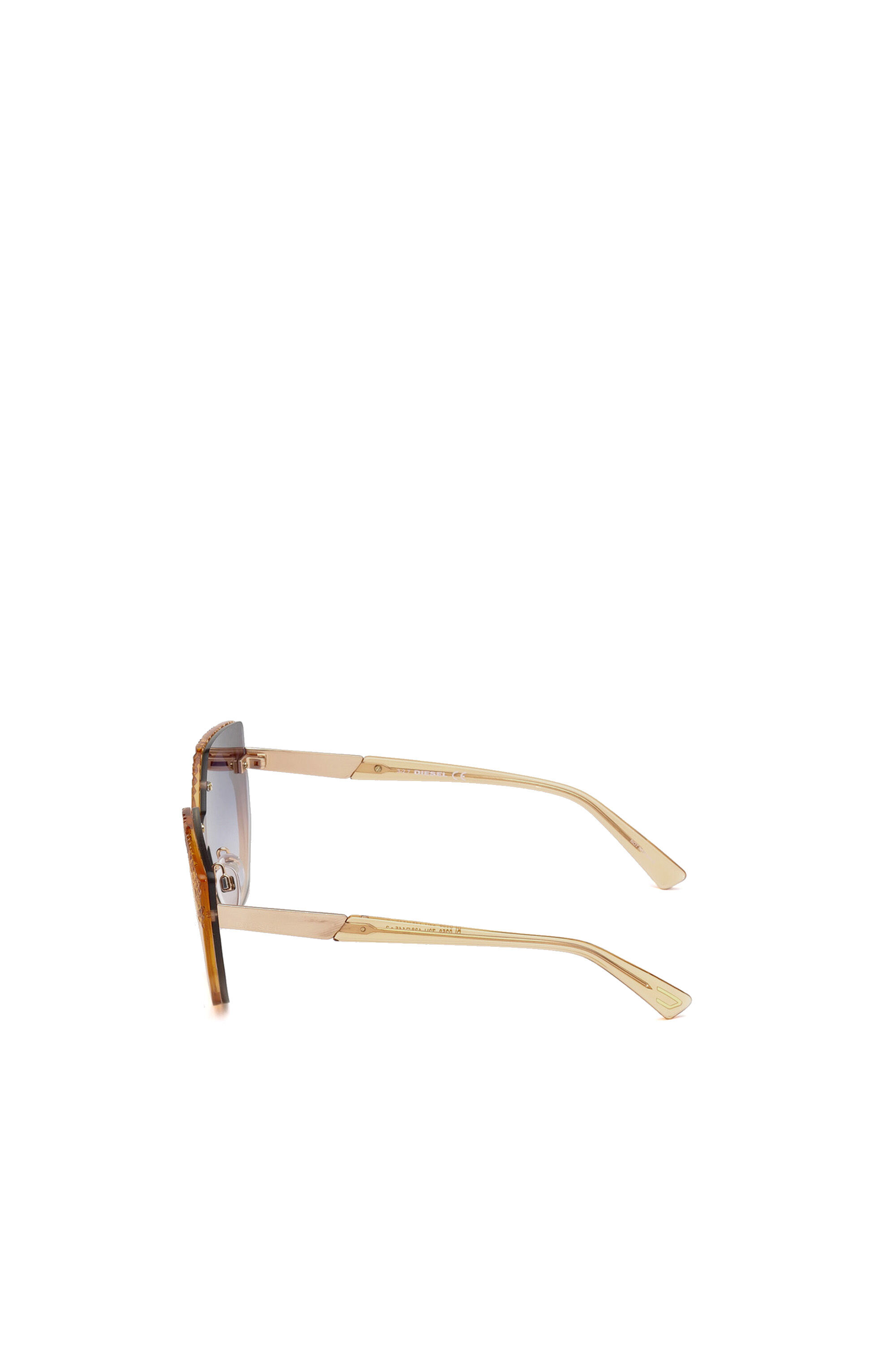 Diesel - DL0258, Gafas de diseño geométrico Mujer in Rosa - 4