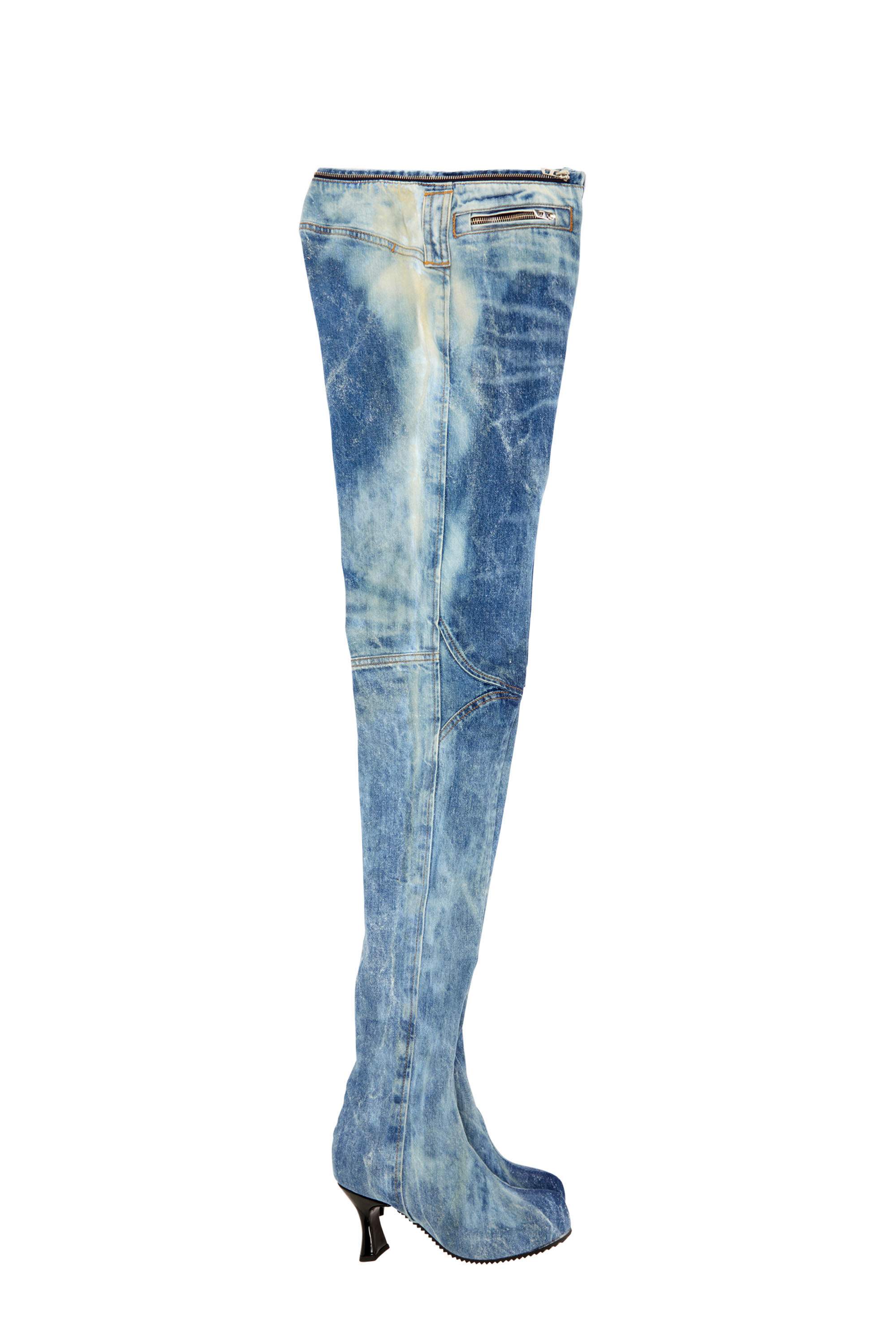 デニム・ジーパン DIESEL Woman Jeans Gnawed Blue A16977068RE 01 Women's Diesel Jeans: Straight, Boyfriend, Wide, Flare