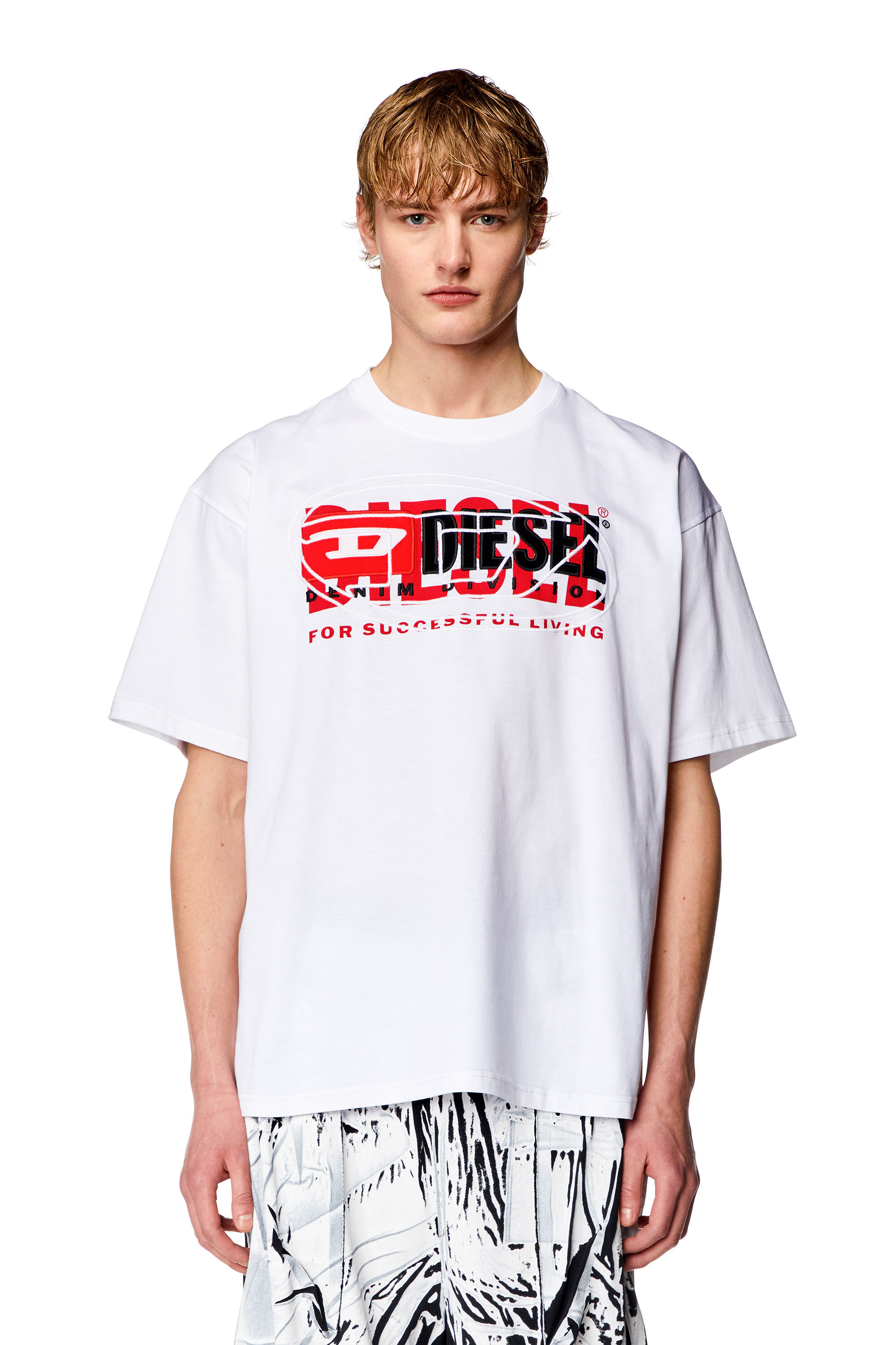 Diesel box logo t shirt best sale