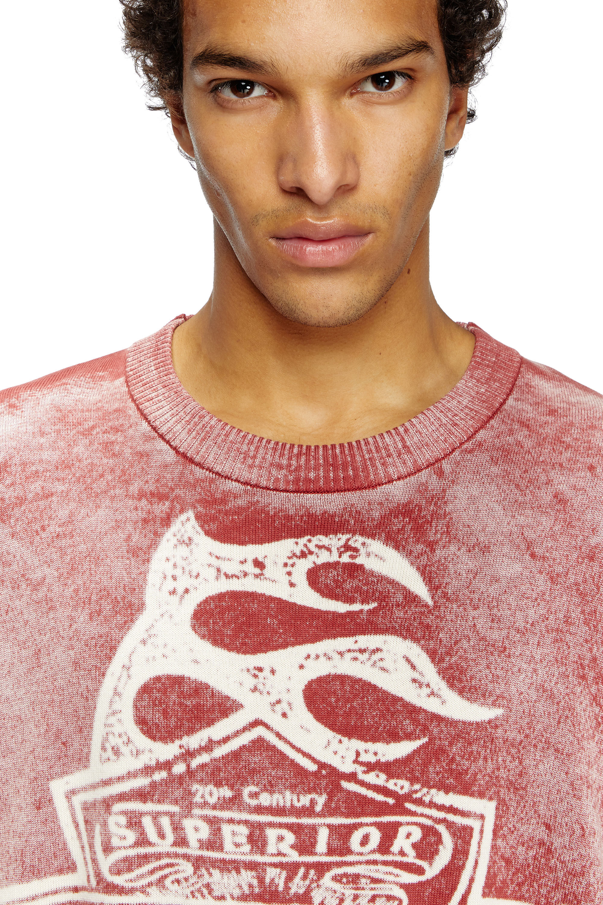 Men's Reverse-print logo jumper | Red | Diesel