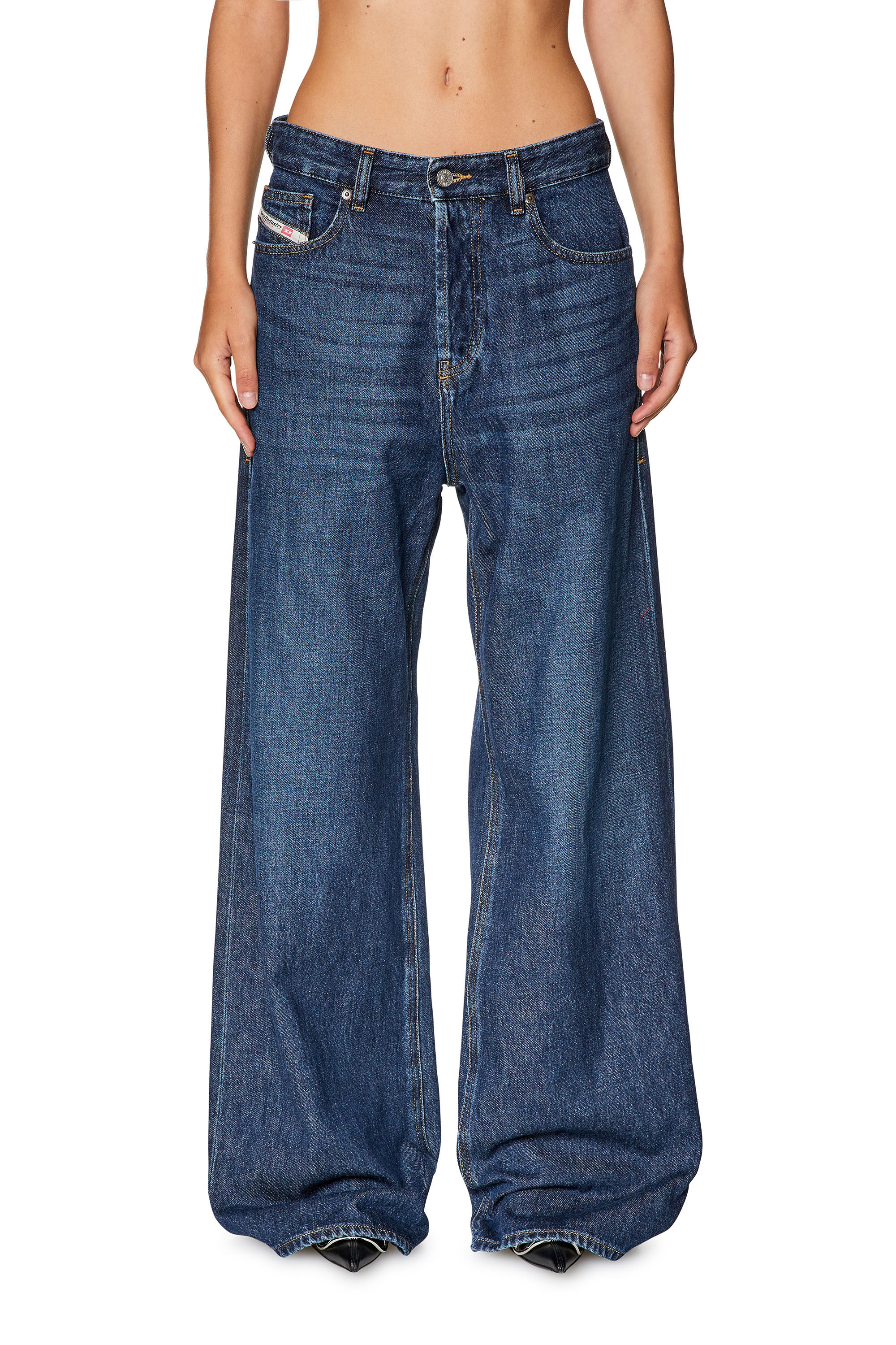 Diesel - Relaxed Jeans 1996 D-Sire 09C03 Mujer, Azul Oscuro - 3