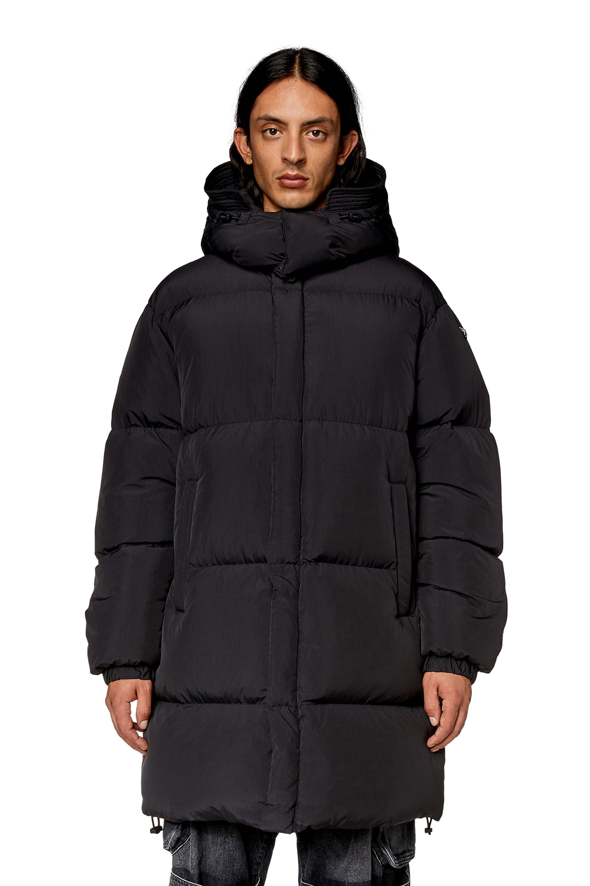 Men's Down coat with ViralOff® treatment | Black | Diesel