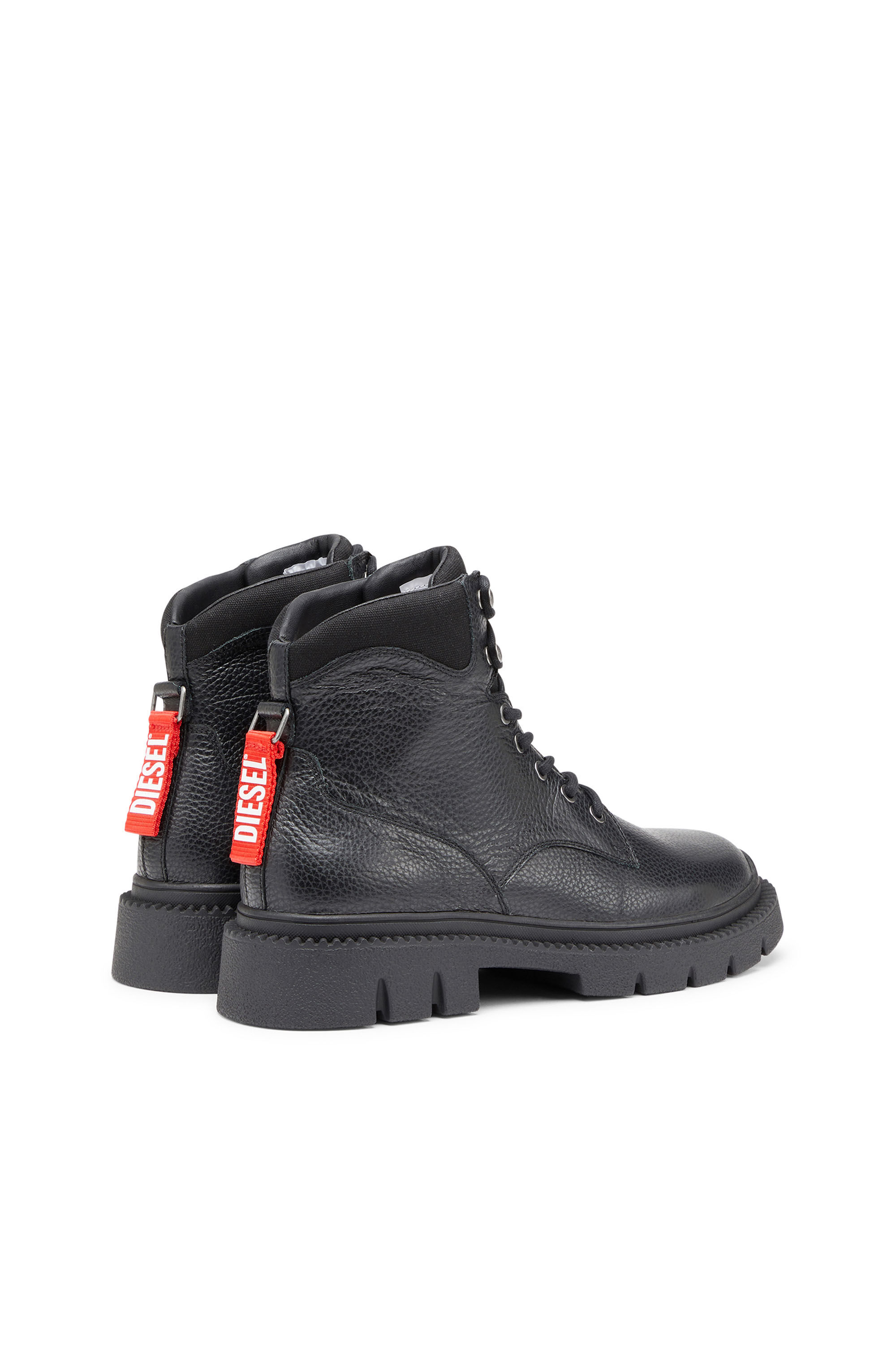 Diesel - D-TROIT BT, D-Troit BT - Botines con cordones con etiqueta de cinta de Diesel Hombre in Negro - 3