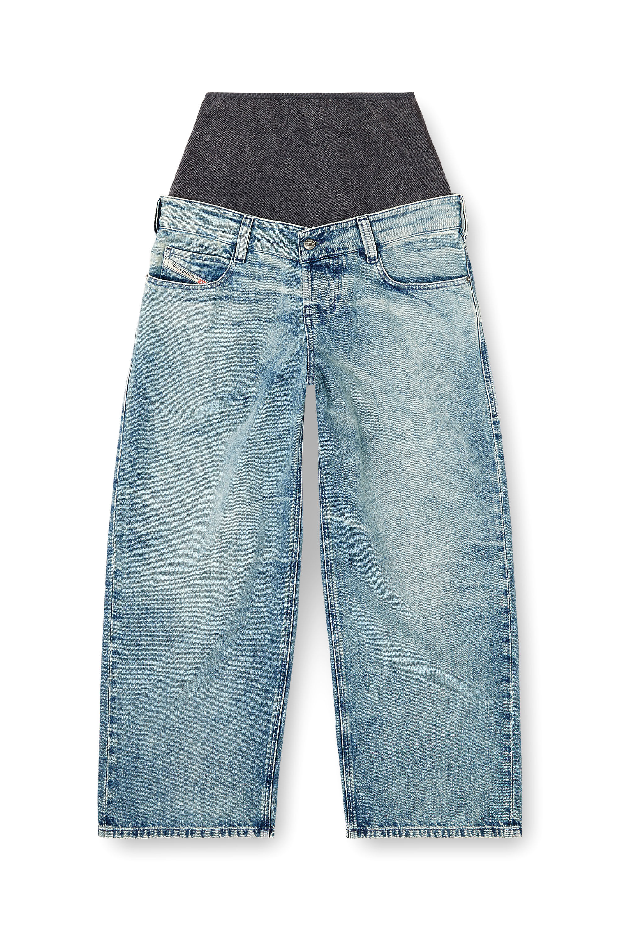 Diesel - Relaxed Jeans D-Eni 09N97 Mujer, Azul medio - 2