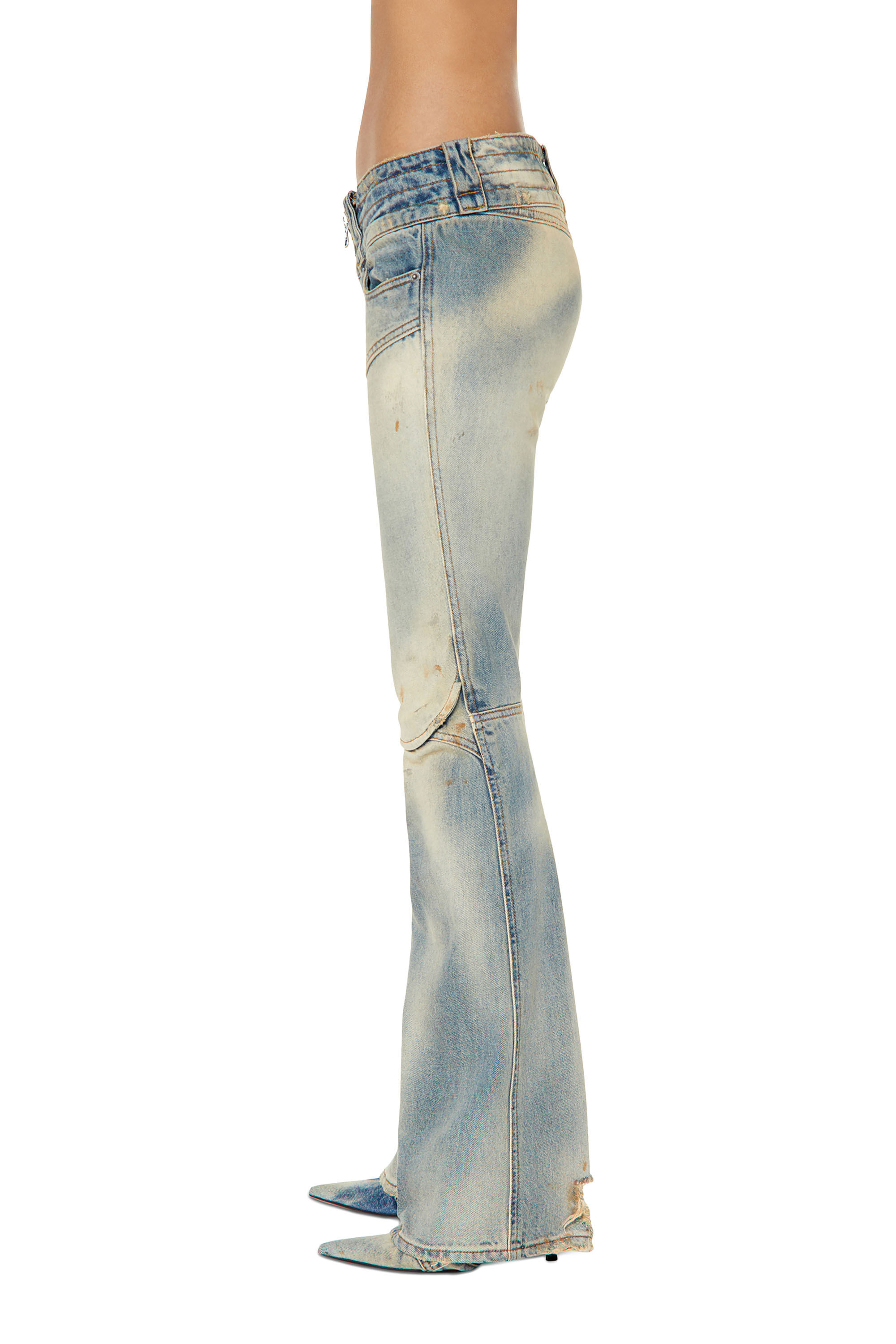 Belthy 0ENAF Woman: Bootcut and Flare Medium blue Jeans | Diesel