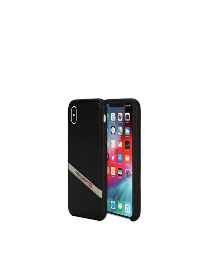 DIESEL LEATHER CO-MOLD CASE FOR IPHONE XS MAX, Black Diesel - DIESEL LEATHER CO-MOLD CASE FOR IPHONE XS MAX, Black - Cases - Image 1